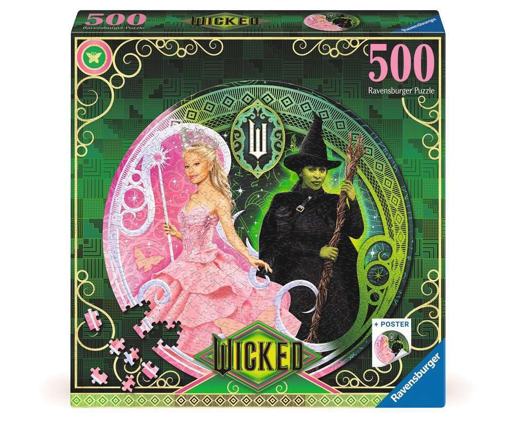 Ravensburger Wicked Act 1 500-Piece Round Jigsaw Puzzle - Adult Puzzle Inspired by Broadway Musical 3