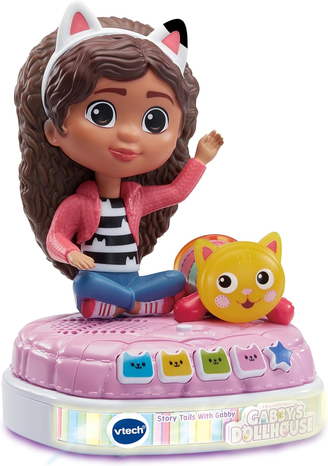 VTech Gabby's Dollhouse Story Tails with Gabby - Interactive Storyteller Toy for Ages 3+