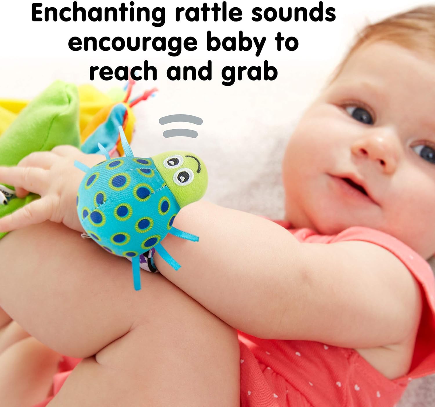Lamaze Gardenbug Wrist & Foot Finder Rattle Set - Sensory Baby Toy for 0-6 Months 4