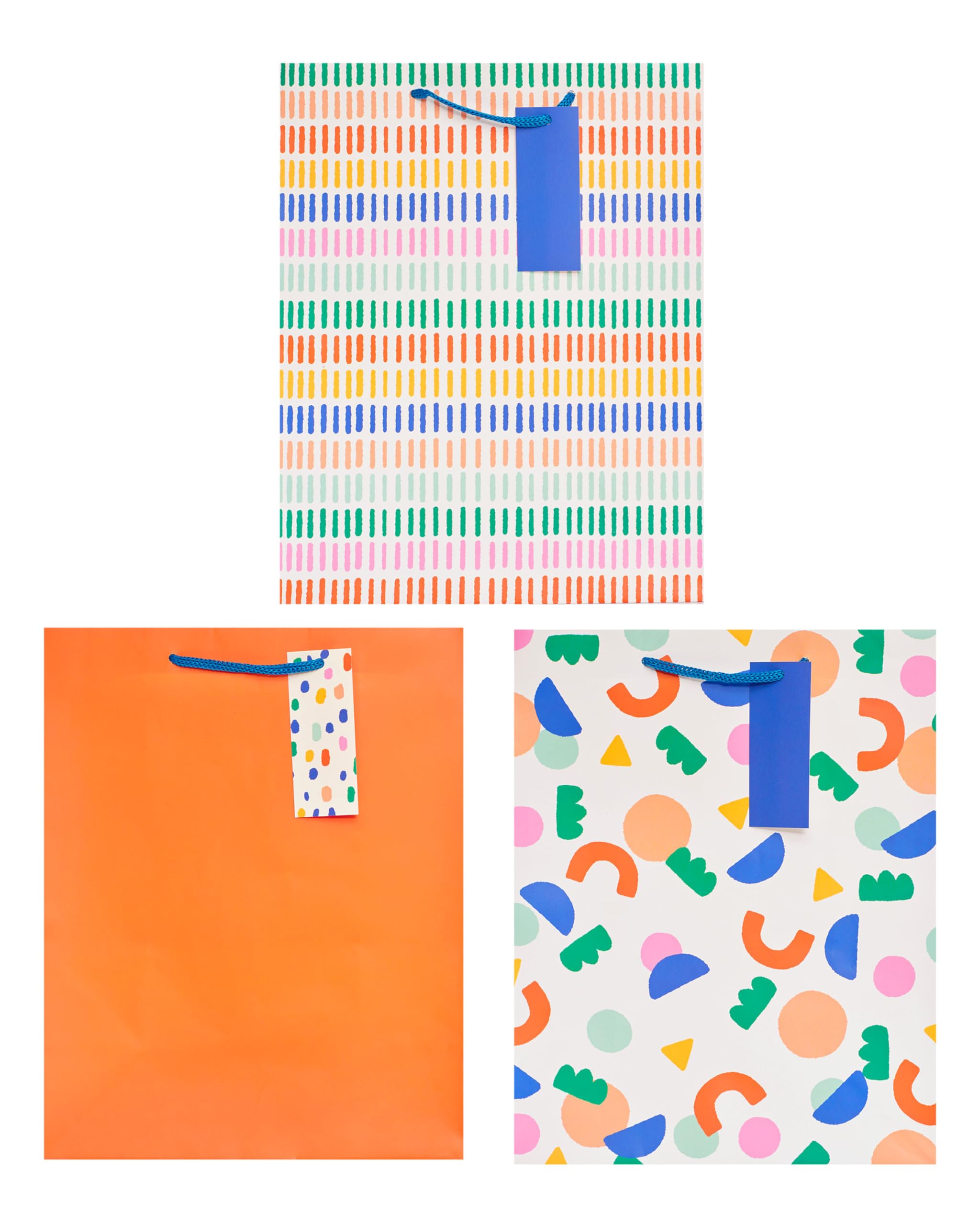 UK Greetings Multipack of Large Gift Bags - Stylish Patterned Design | Pack of 3 4