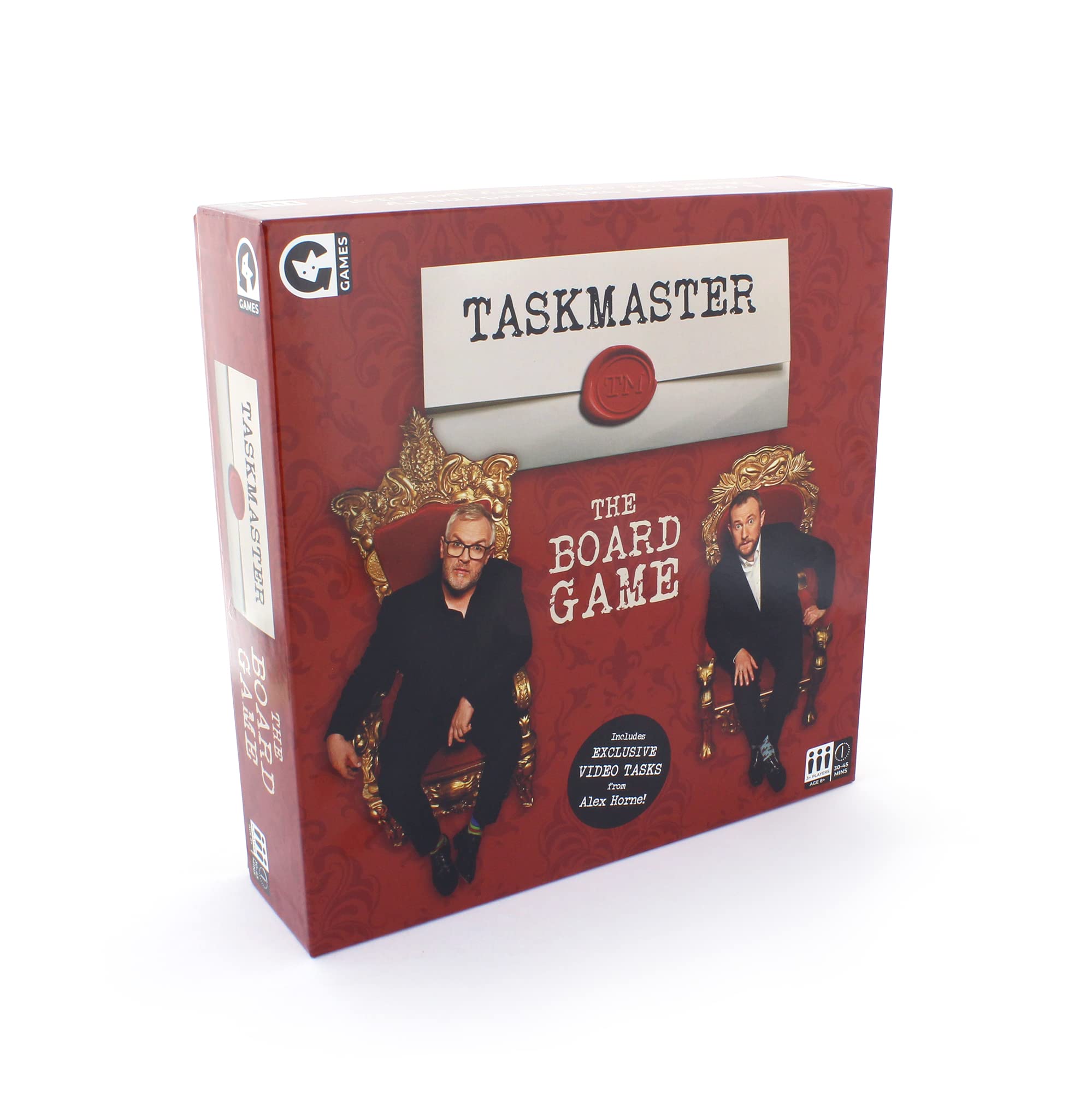 Ginger Fox Taskmaster Board Game - Ludicrous Tasks Challenge for Family & Friends