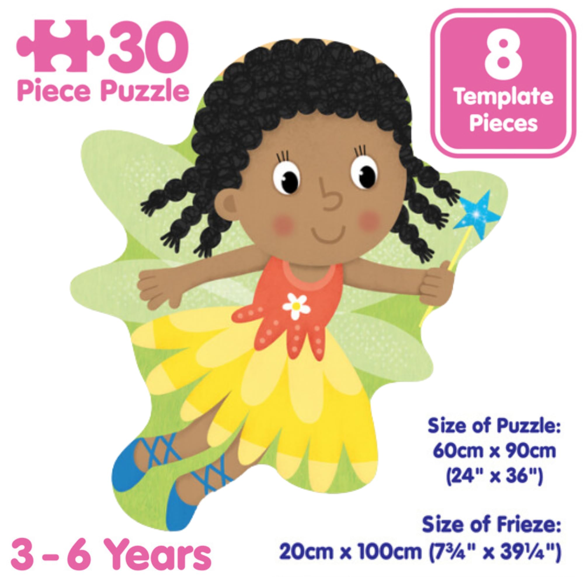 Galt Giant Floor Jigsaw Puzzle Fairies and Unicorns - 30 Pieces | Ages 3-6 2