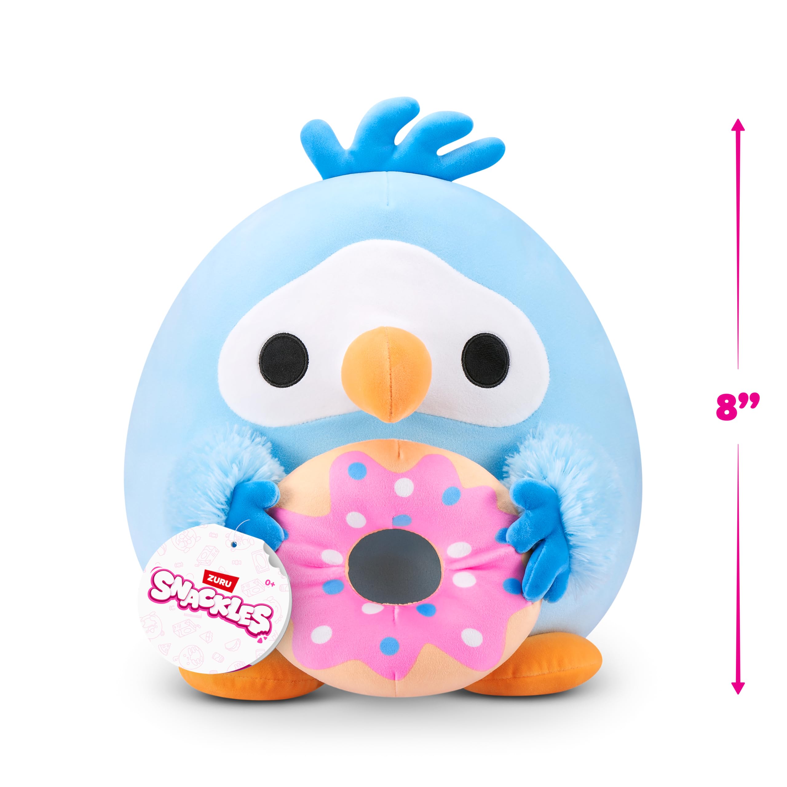 Snackles 8-inch Non-Licensed Series 1 Plush - Soft Huggable Doll with Treasure (Daniel) by ZURU 3