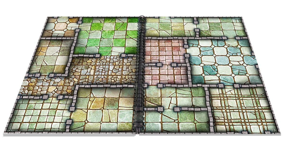 Loke BattleMats Big Book of Battle Mats Cells & Shrines 5