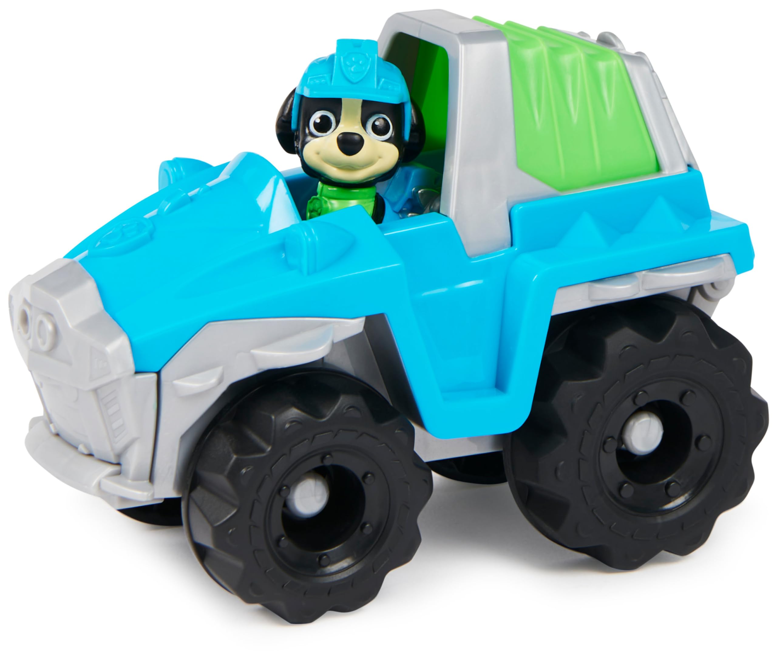 Paw Patrol Rex’s Dinosaur Rescue Vehicle with Collectible Action Figure - Sustainably Made Toy Truck for Kids 3+
