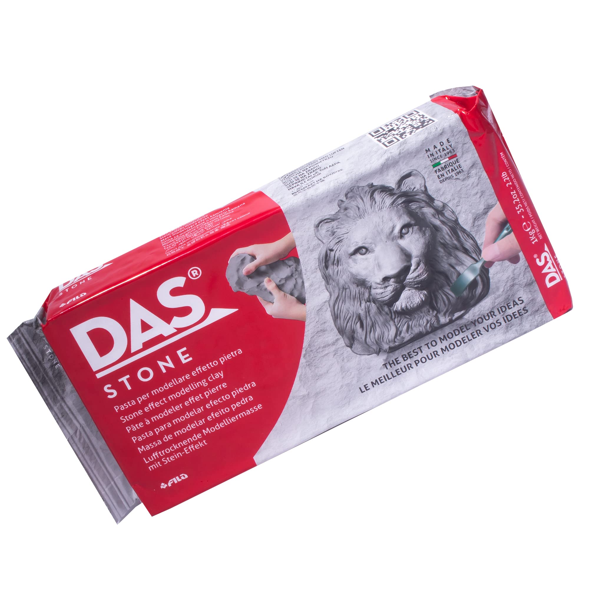 DAS Stone Air Hardening Modelling Clay - 1kg | Ready To Use | Stone Effect