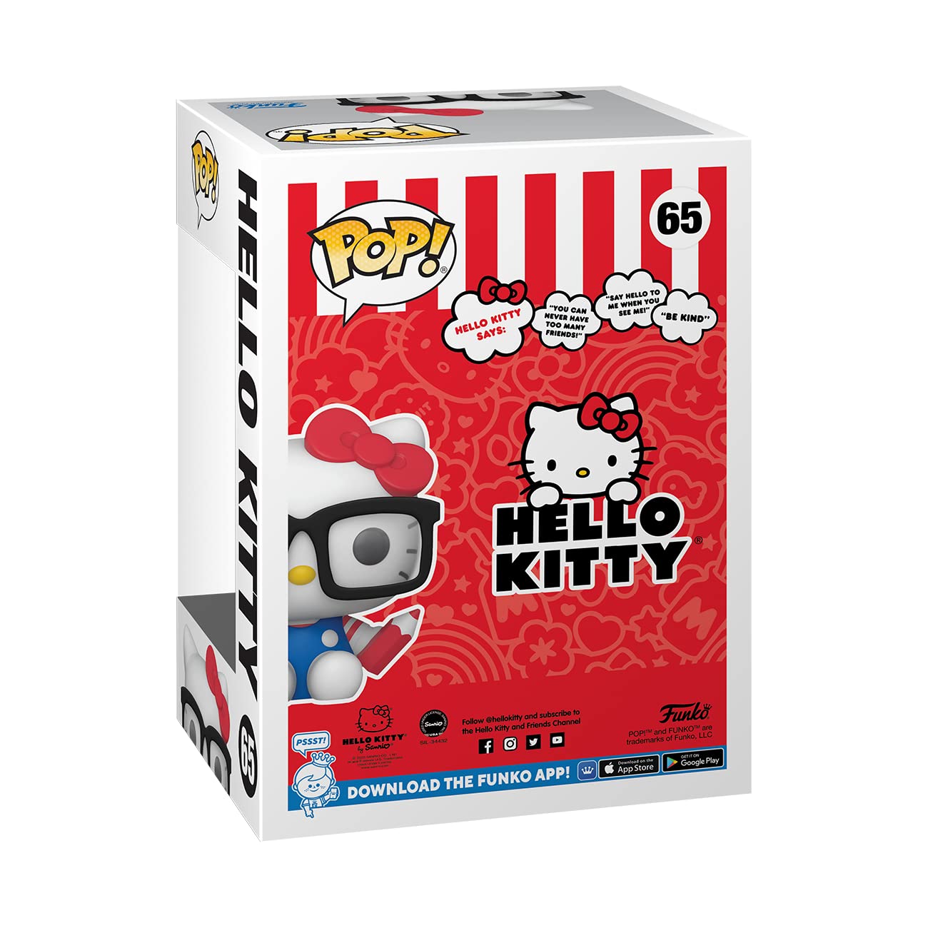 Funko Pop! Sanrio: Hello Kitty - HK Nerd Vinyl Figure 7