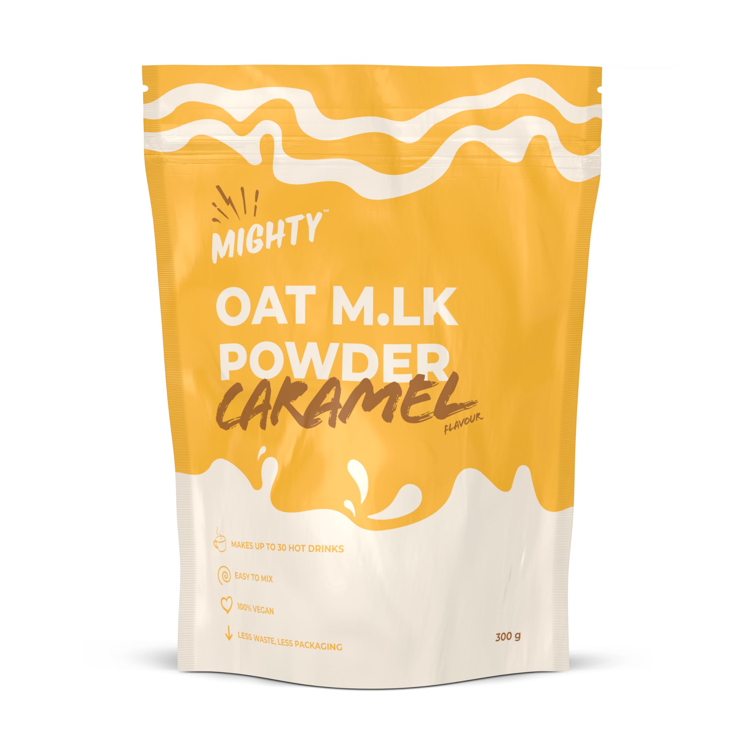 Vega - Mighty Caramel Oat M.LK Powder (300g Bag, Makes Up to 30 Hot Drinks) 3