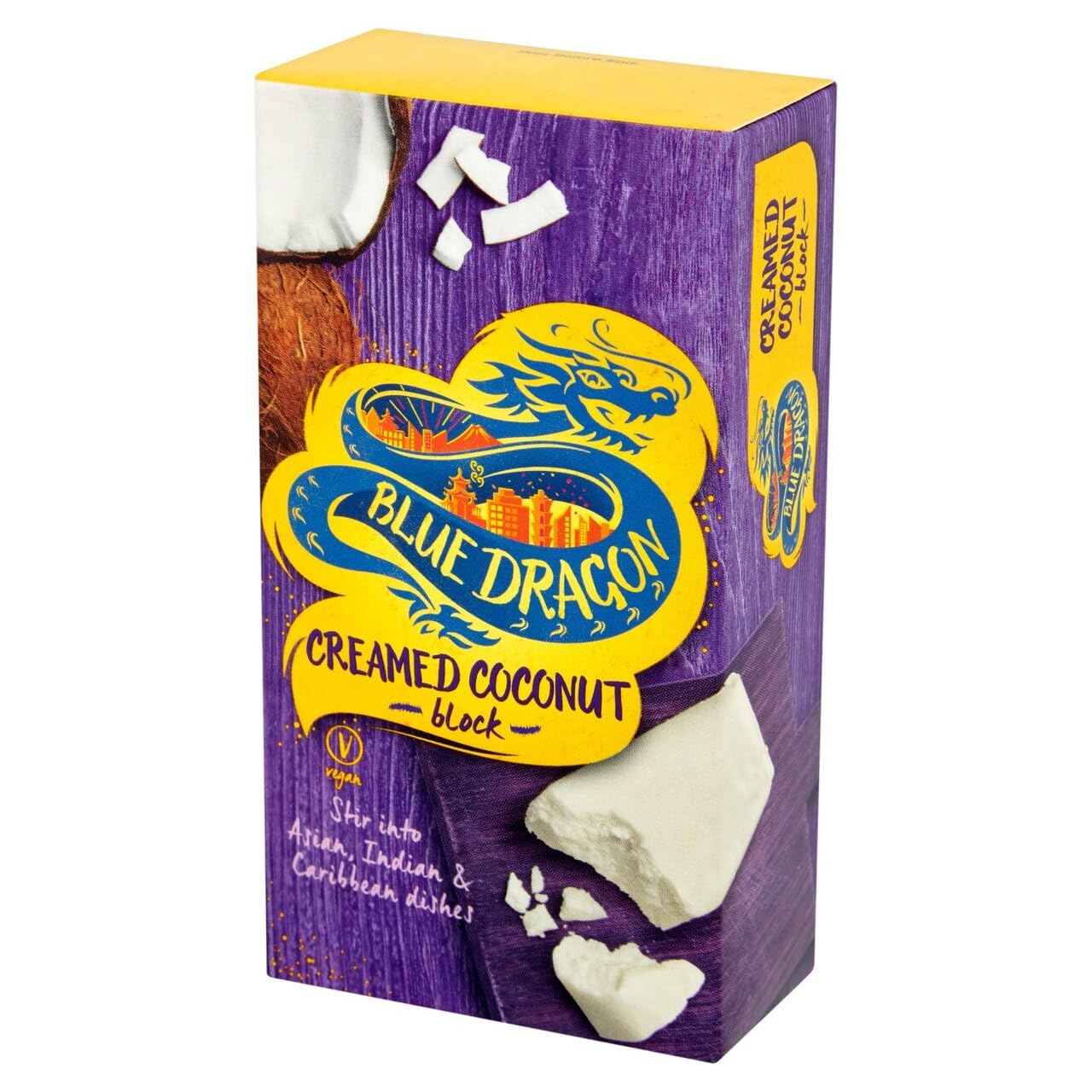 Blue Dragon Creamed Coconut Block - 200g | 100% Coconut | Vegan Friendly 2