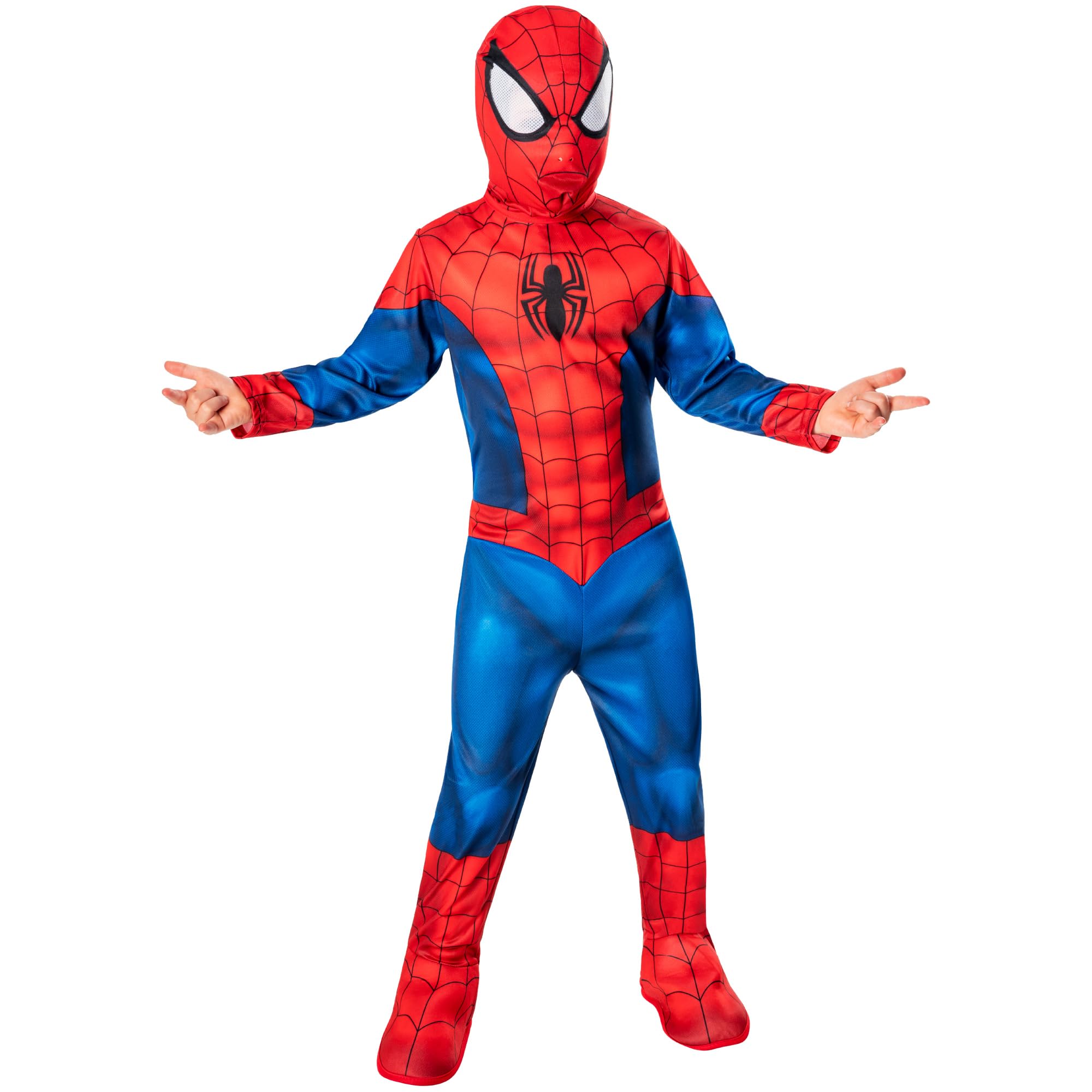 Rubies Official Marvel Spider-Man Classic Child Costume | Size 5-6 Years | Unisex