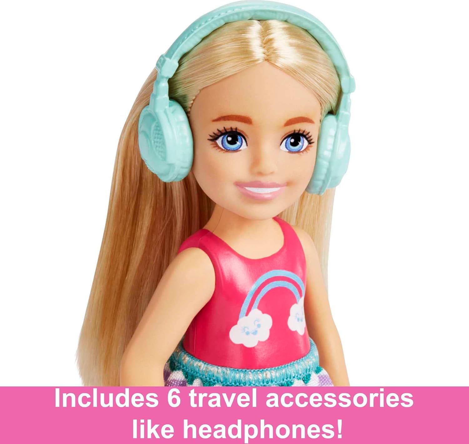 Barbie Chelsea Doll & 6 Accessories - Travel Playset with Puppy, Pet Carrier & Backpack for Ages 3+ 5