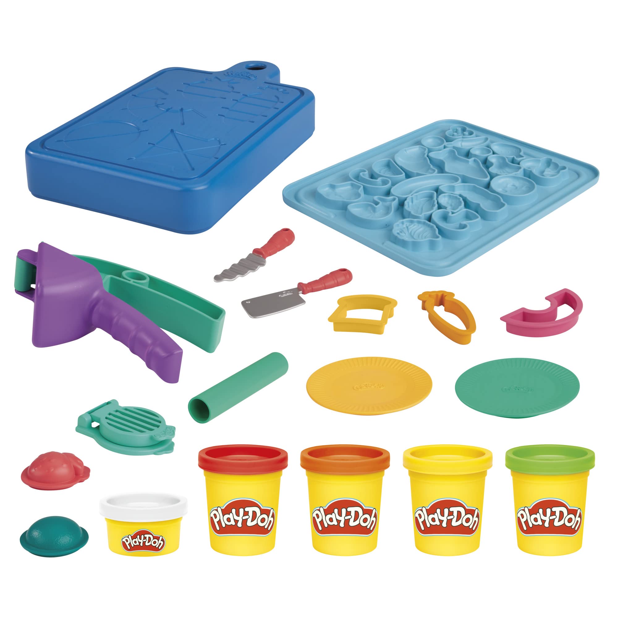 Play-Doh Little Chef Starter Set - 14-Piece Kitchen Playset for Ages 3+