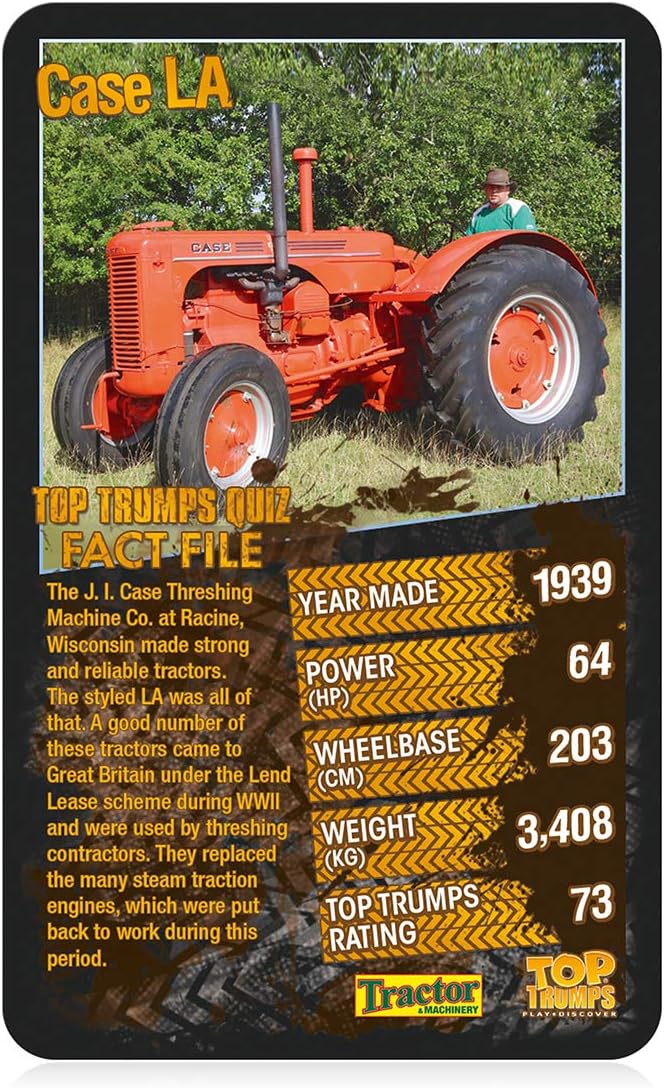 Top Trumps Top 30 Tractors Card Game 3