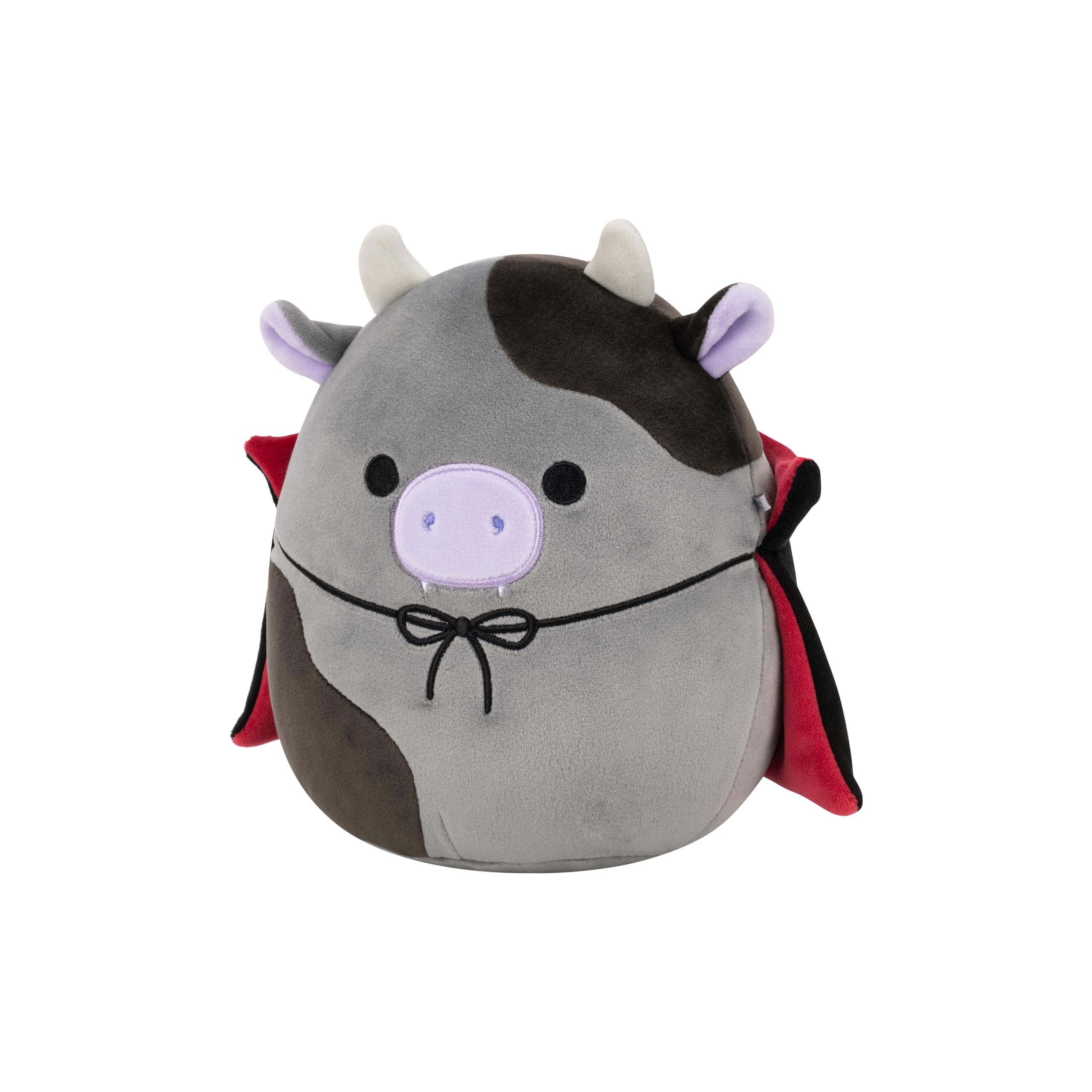 Squishmallows Bridgette the Grey and Black Cow - 7.5-Inch Halloween Plush Toy 3