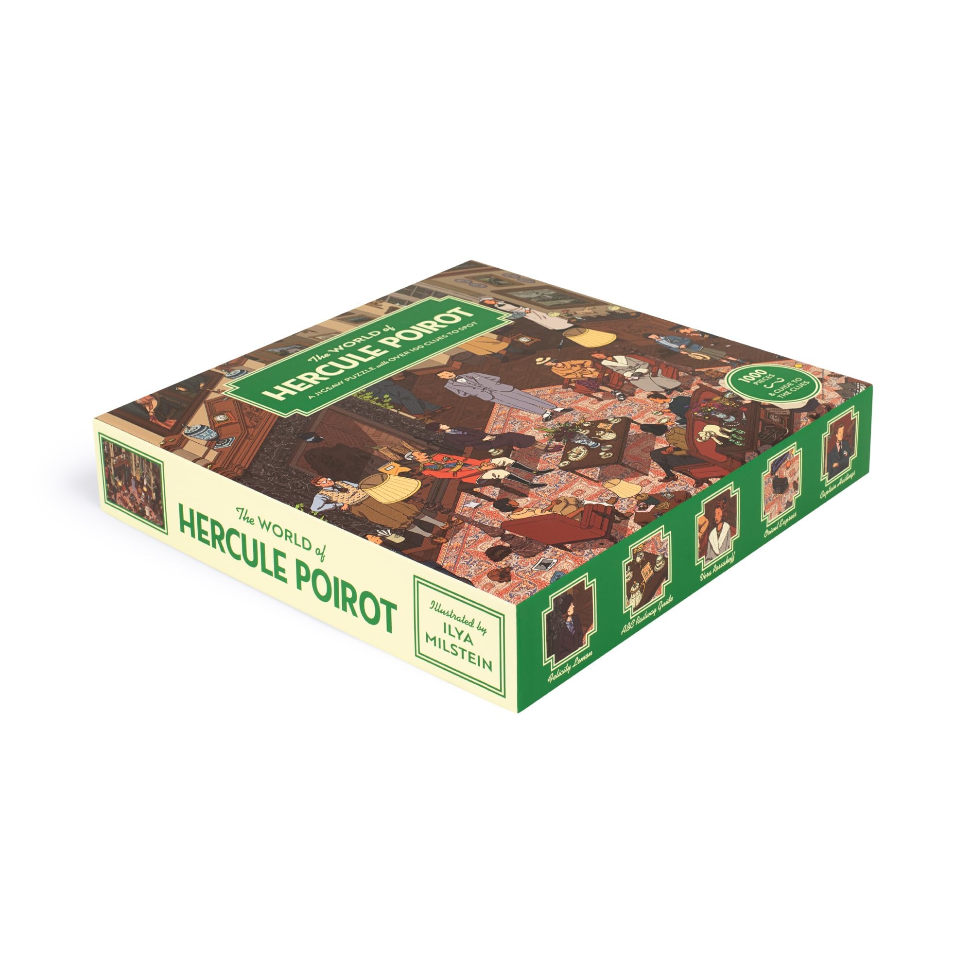 Laurence King The World of Hercule Poirot Jigsaw Puzzle - 1000 Pieces | 48.5 x 68 cm 4