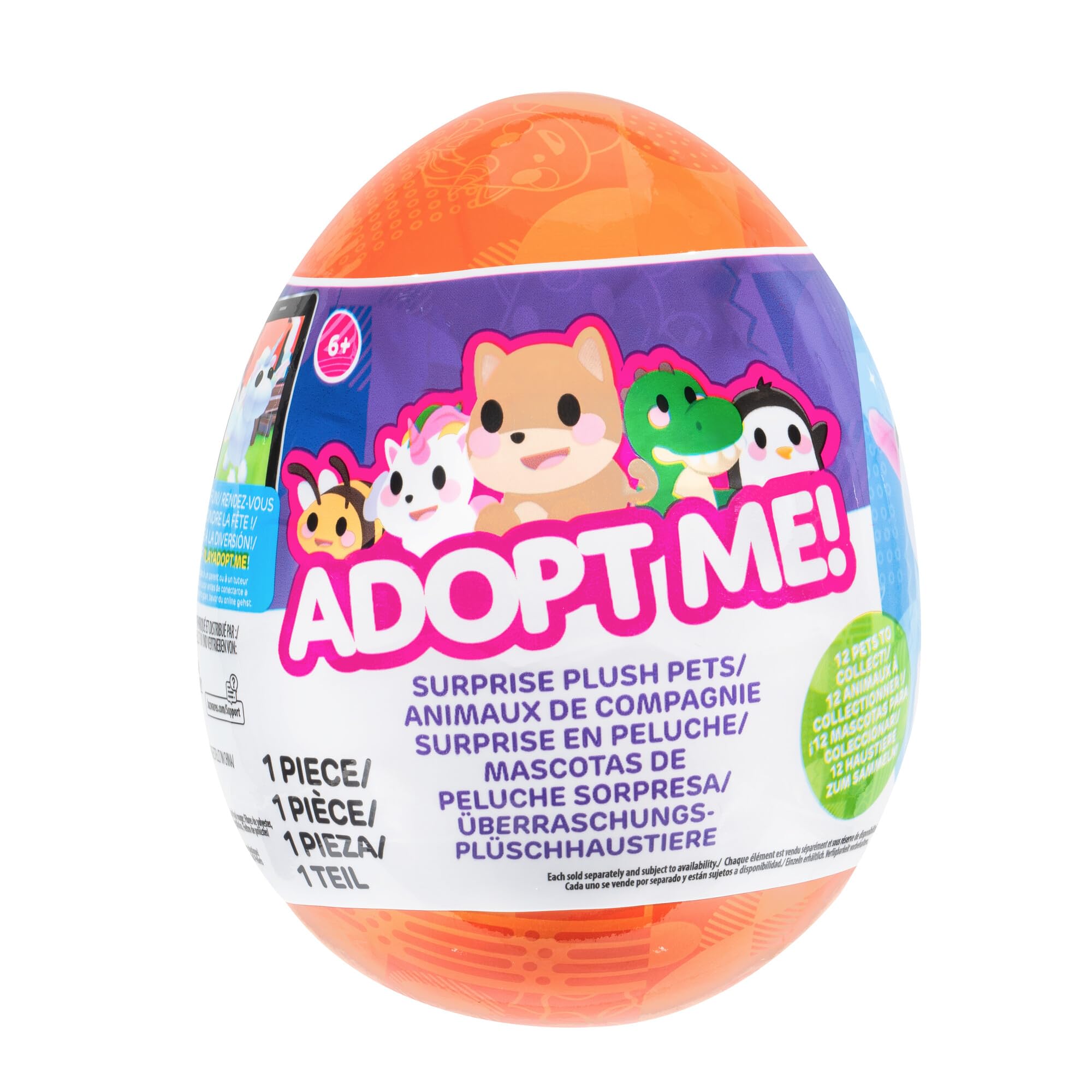 Adopt Me Little Plush Surprise Pets Series 4 Orange Toy - 5 Inches Tall | Unisex Children