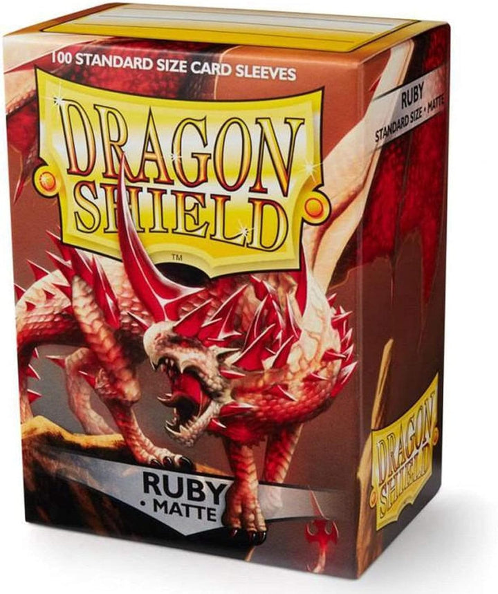 Dragon Shield Ruby Matte Standard Size Card Sleeves (ART11037)