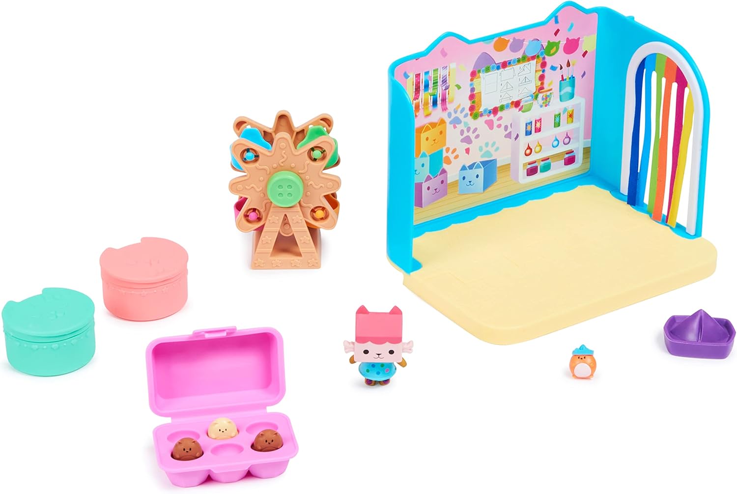 Gabby's Dollhouse Baby Box Craft-a-riffic Room Playset with Baby Box Cat Figure 4