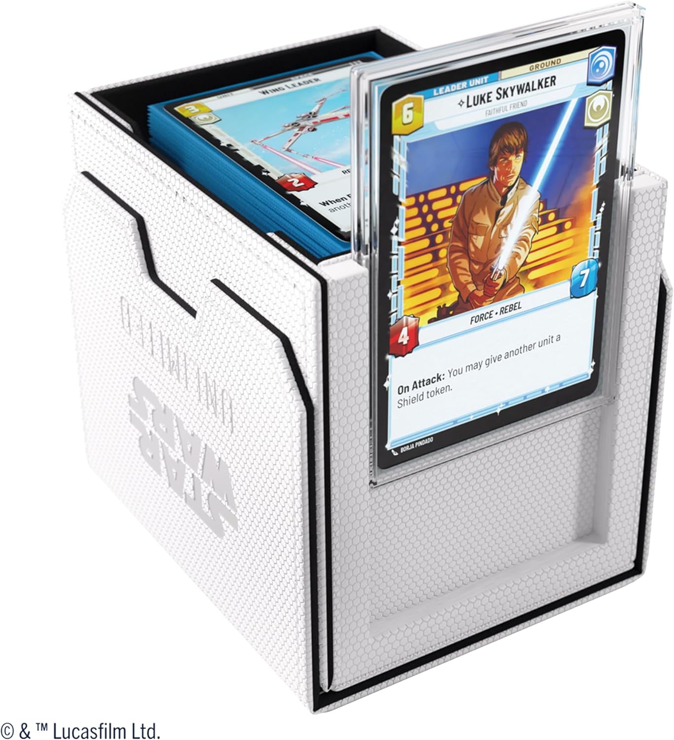 Gamegenic Star Wars Unlimited Deck Pod - White/Black TCG Accessory