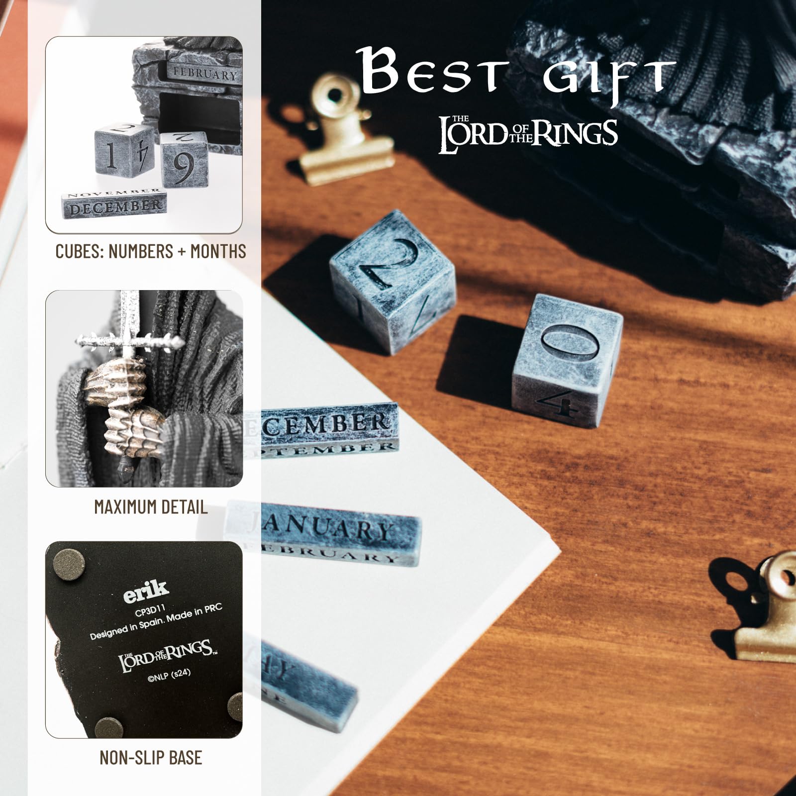 Grupo Erik The Lord of the Rings Nazgul 3D Perpetual Flip Calendar 10