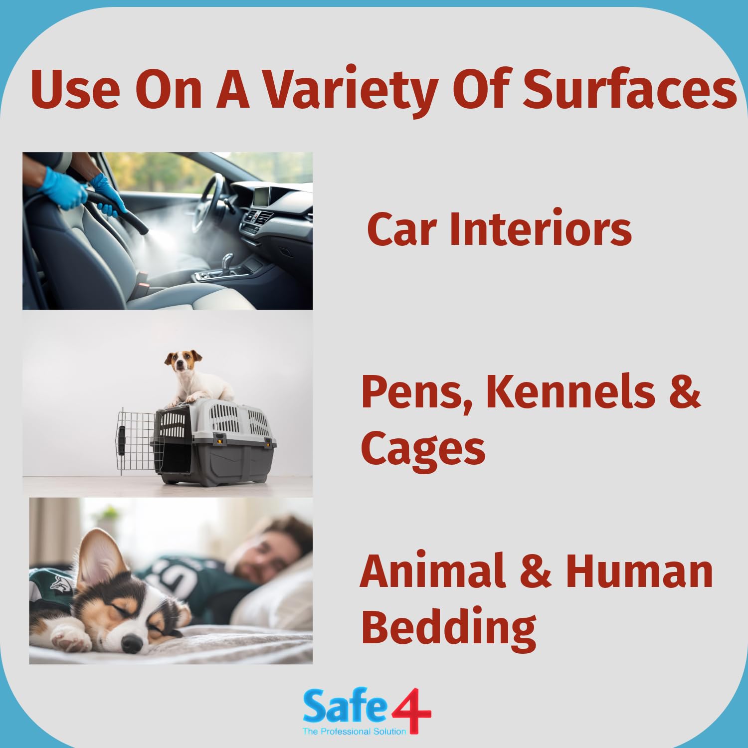 Safe4 Odour Killer - Powerful Enzyme Neutraliser for Home & Pet Odours | 1L Liquid 4