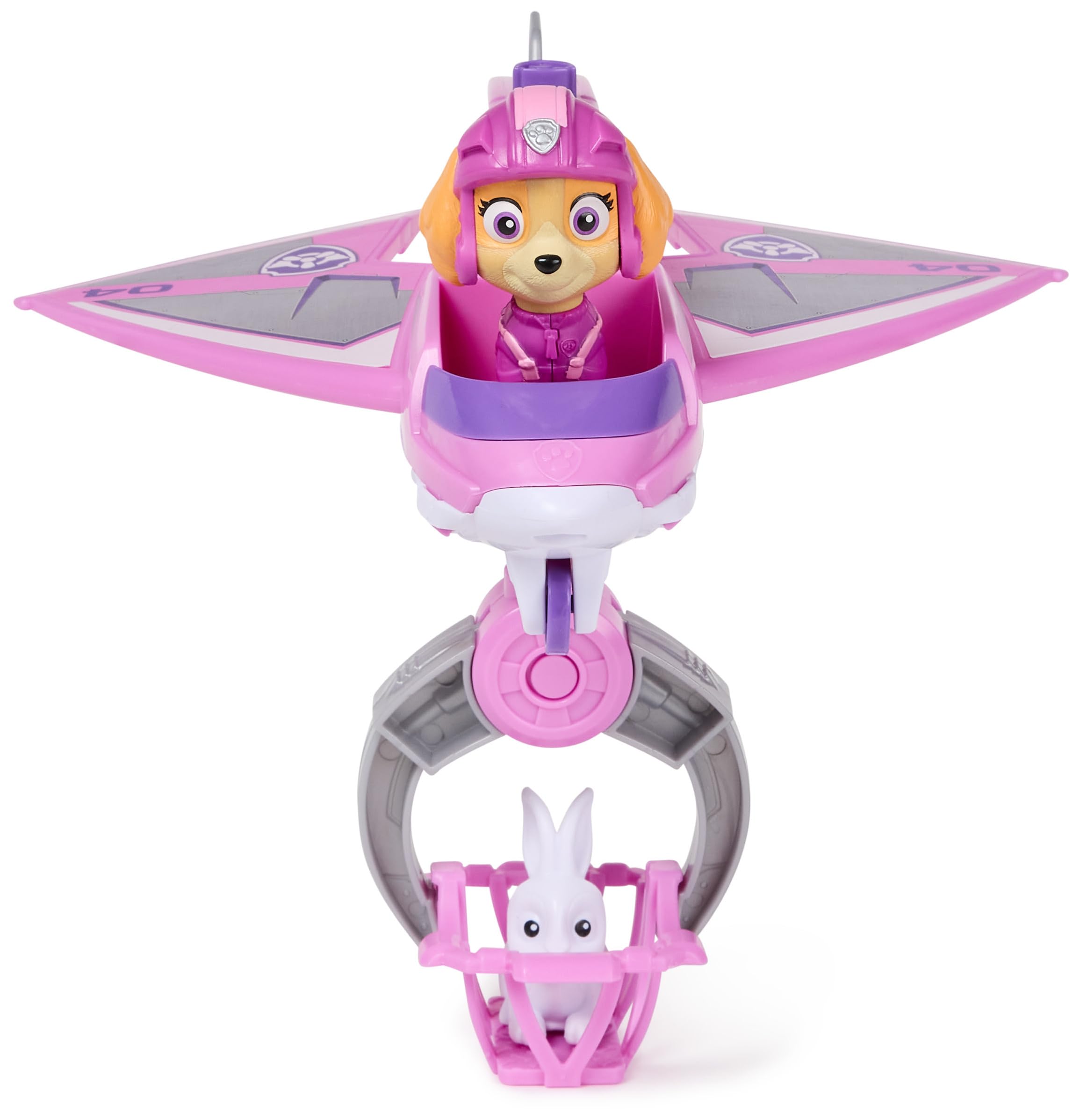 Paw Patrol: Air Rescue Skye Action Figure & Hero Claw Jet Plane with Rescue Basket 4