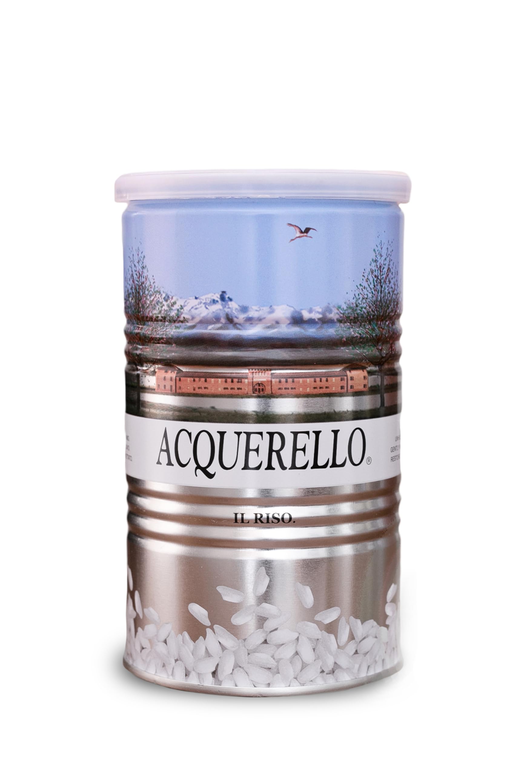 Acquerello Carnaroli Rice Aged 1 Year – 500g Tin – Premium Italian Risotto Rice