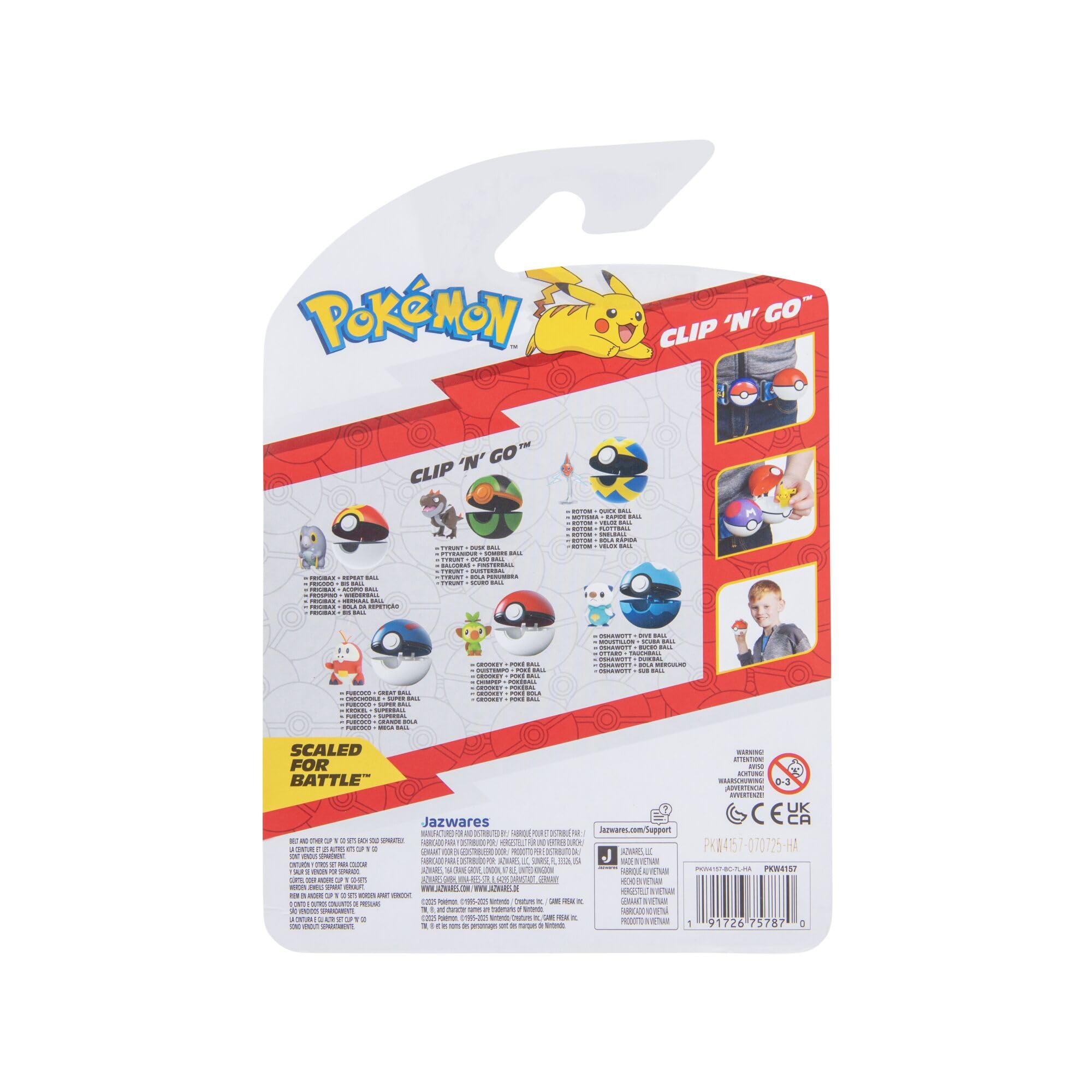 Pokémon Clip ‘N’ Go Grookey and Poké Ball - 2-Inch Battle Figure Playset 4