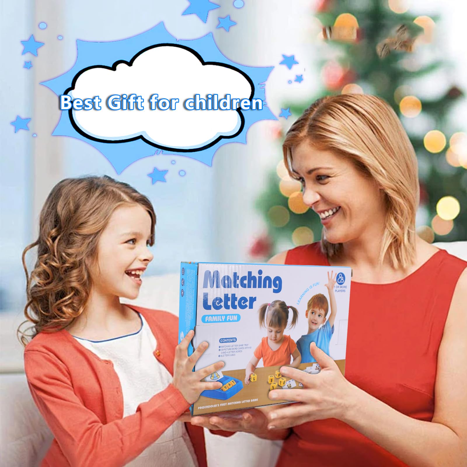 MOXYOY Educational Spelling Matching Game - Learning Toy for Kids Ages 3+ 3