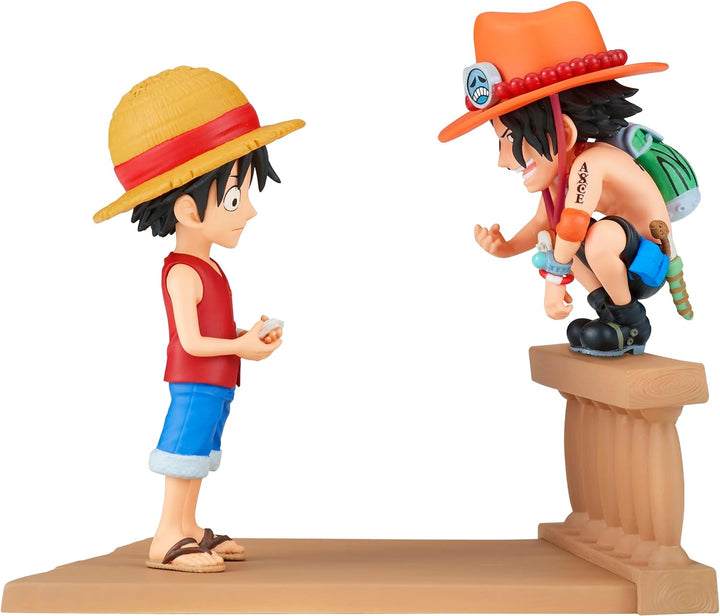 Banpresto World Collectable Figure One Piece - Monkey D. Luffy & Portgas D. Ace Action Figure (BPR89475)