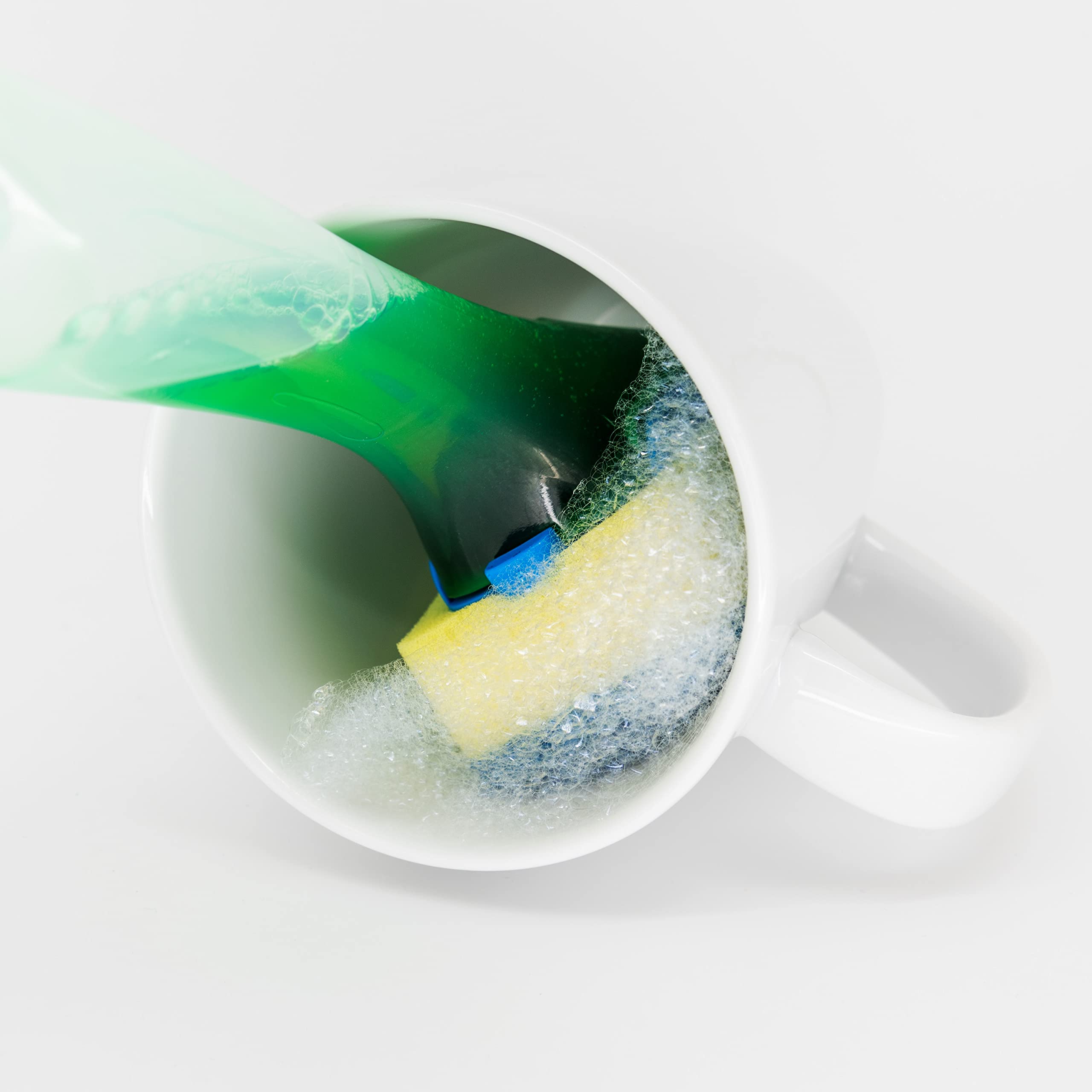 Spontex Dishmop Refillable Washing Up Brush with Soap Dispenser - Blue 6