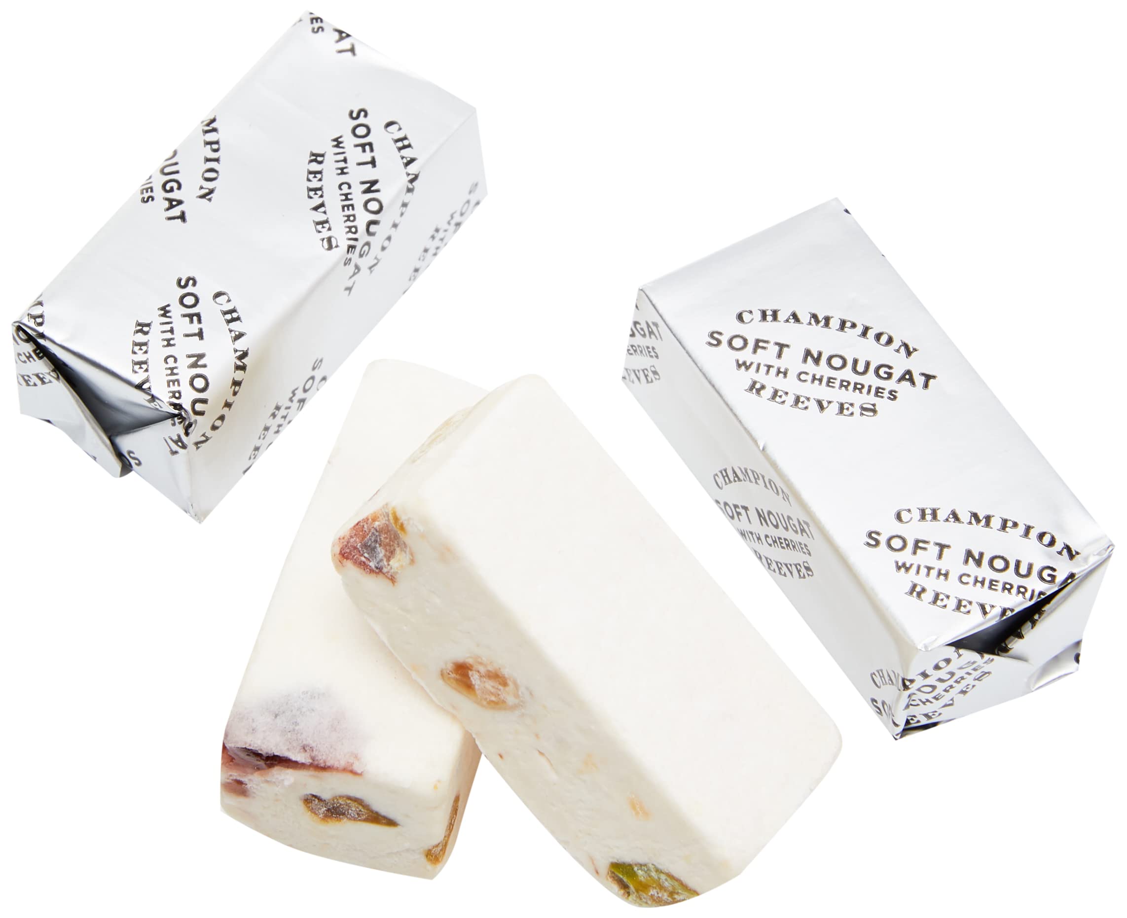 Champion & Reeves Soft Nougat with Italian Cherries, Roasted Pistachio & Blanched Almonds - 12 Count