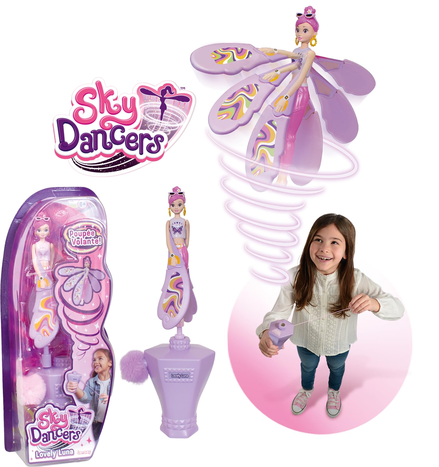 Sky Dancers: Lovely Luna - Dazzling Flying Doll Toy for Kids 5+ 4
