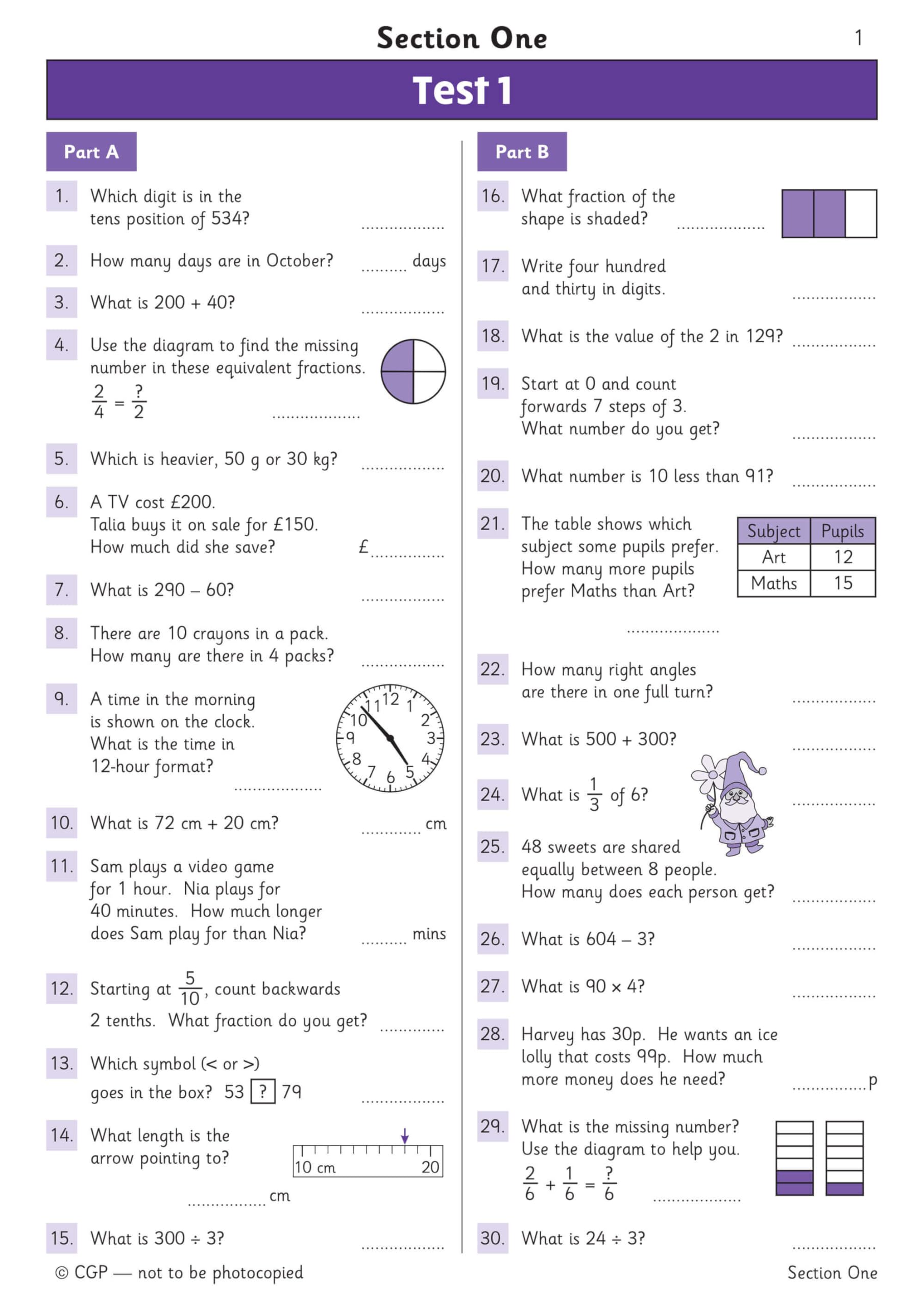CGP Books New KS2 Maths Year 3 Mental Arithmetic Targeted Question Book - Ages 7-8 | Paperback 2