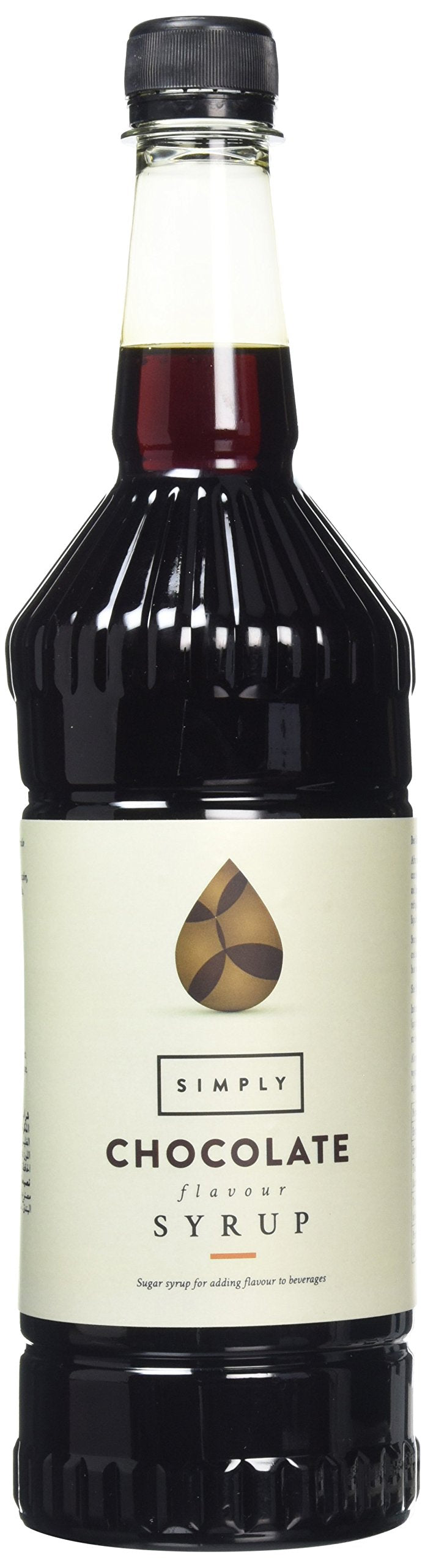 Simply Chocolate Syrup - 1 Litre Bottle | Dessert Topping for Ice Cream & Pancakes