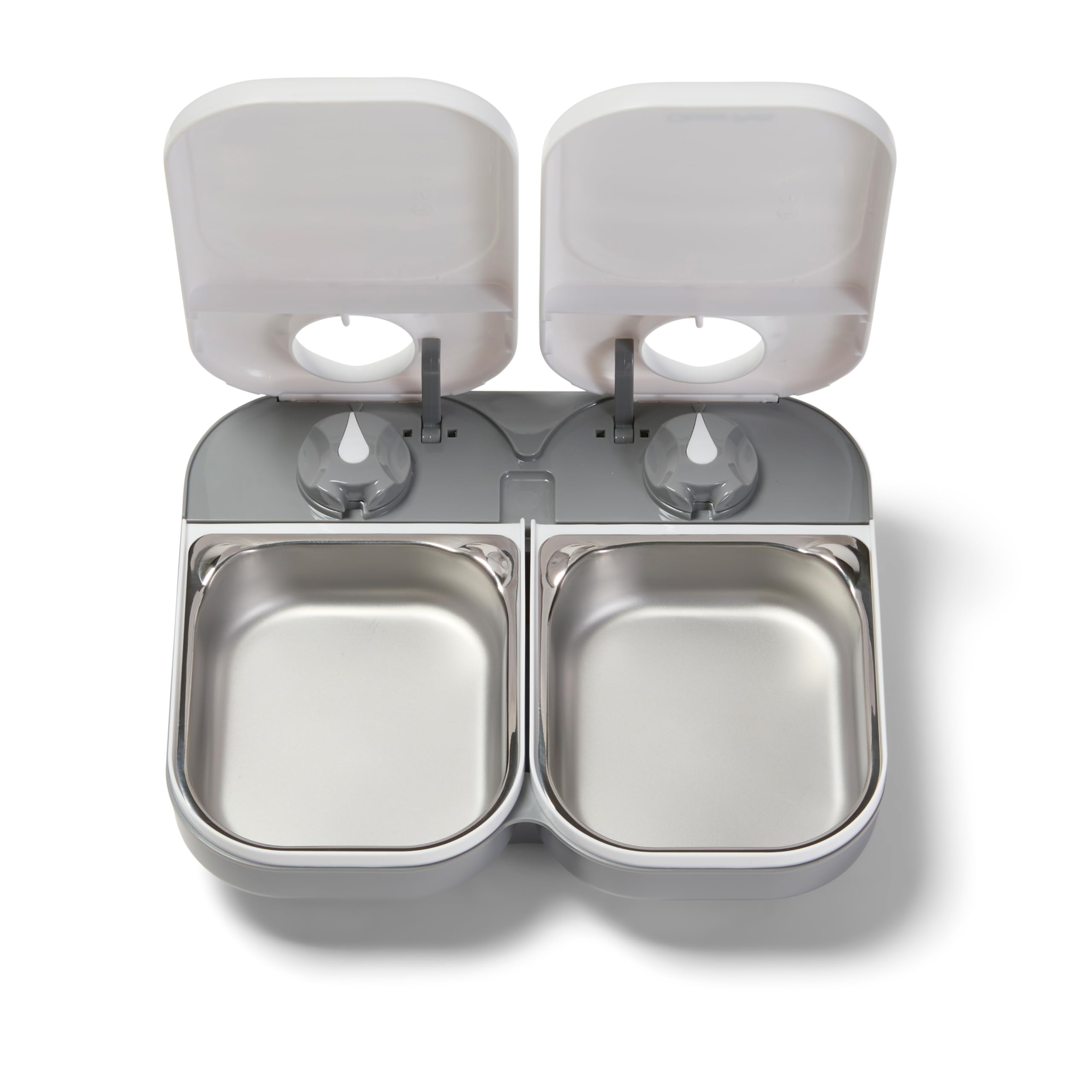 Closer Pets C200 Automatic Feeder - Digital Timer, 2-Bowl, Stainless Steel Inserts | Small Dog/Cat 6