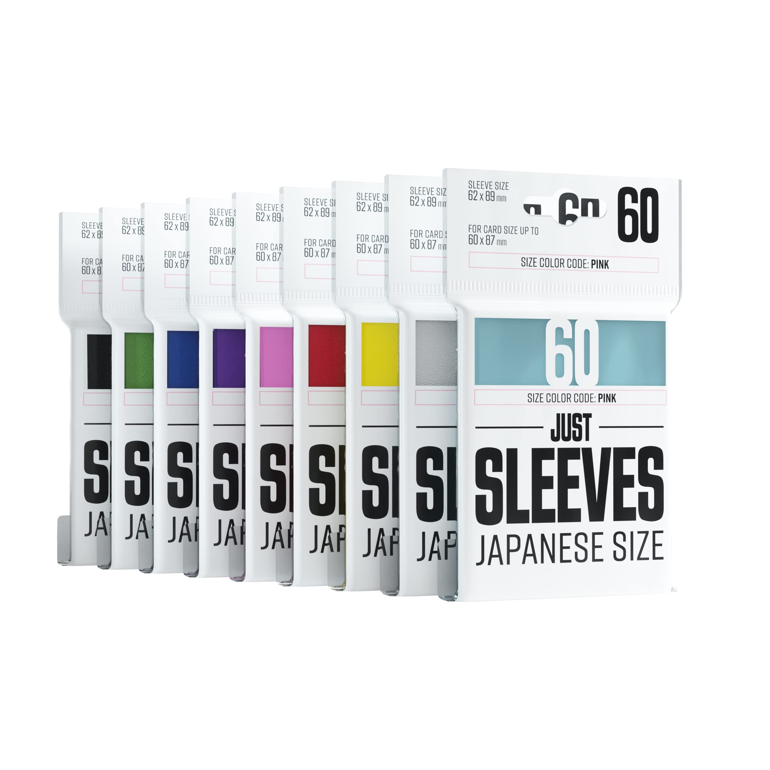 Gamegenic Just Sleeves for Japanese-Size Cards - White - 60 Count