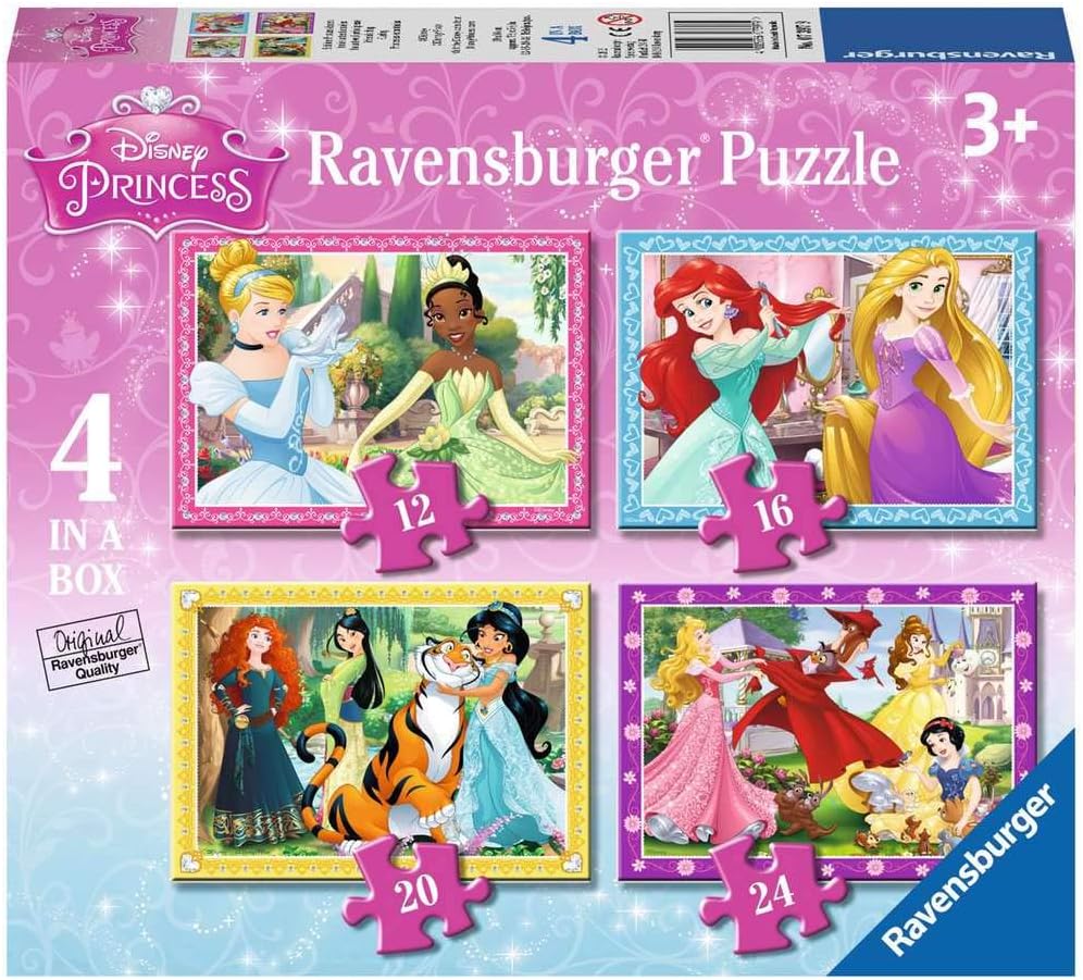 Ravensburger Disney Princess 4-in-1 Puzzle Set - 12, 16, 20, 24 Piece Jigsaw Puzzles for Kids 9
