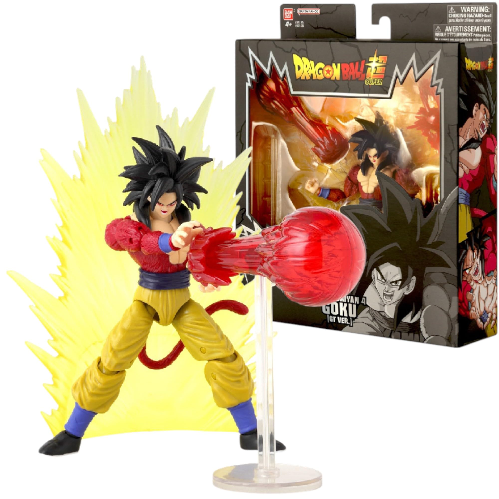 BANDAI Dragon Ball Stars Power Up Super Saiyan 4 Goku (GT Version) Action Figure | 17cm 1