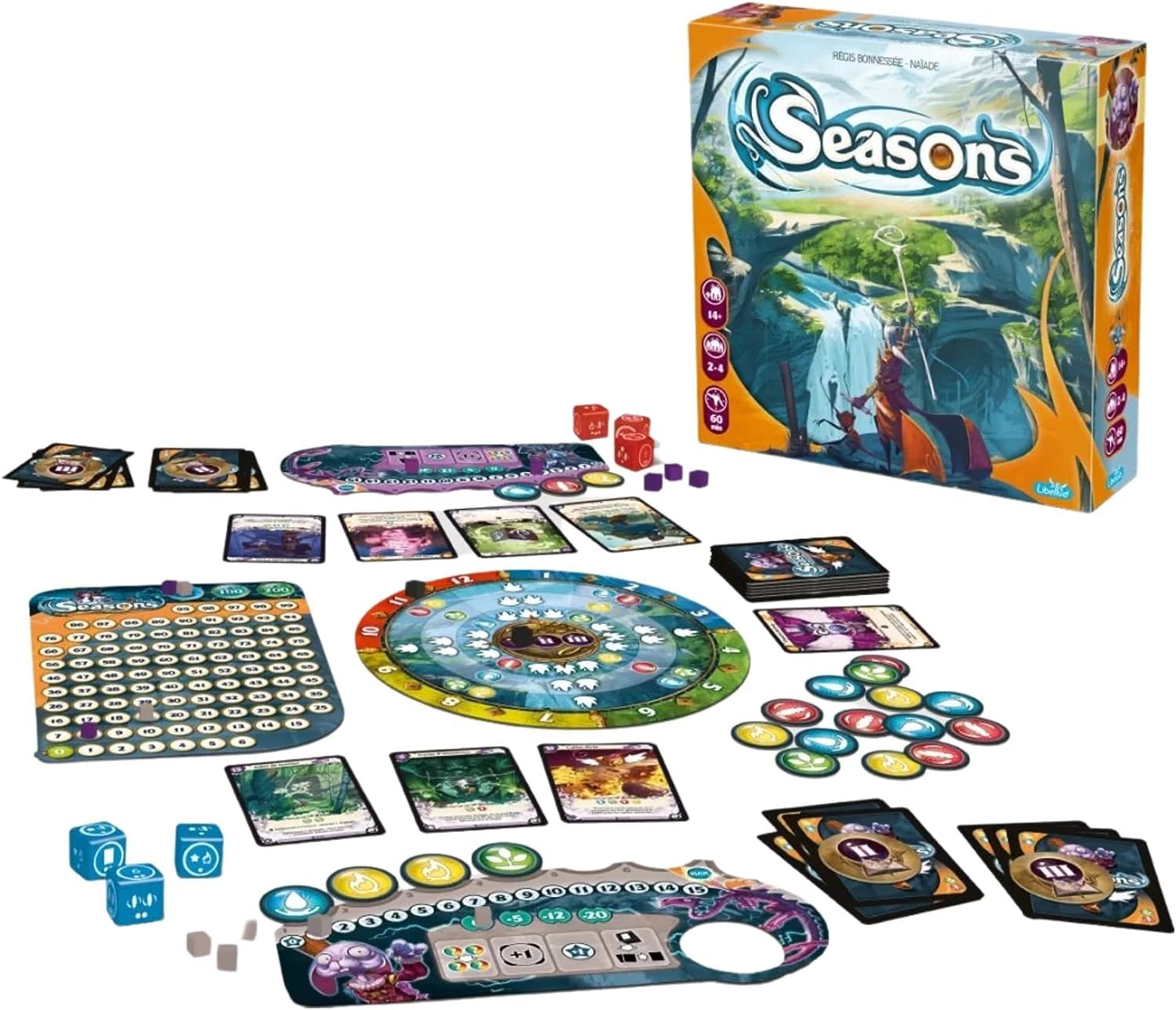 Libellud Seasons Board Game | Strategy Card & Dice Game | 2-4 Players | 60 Min Playtime | Ages 14+ 3
