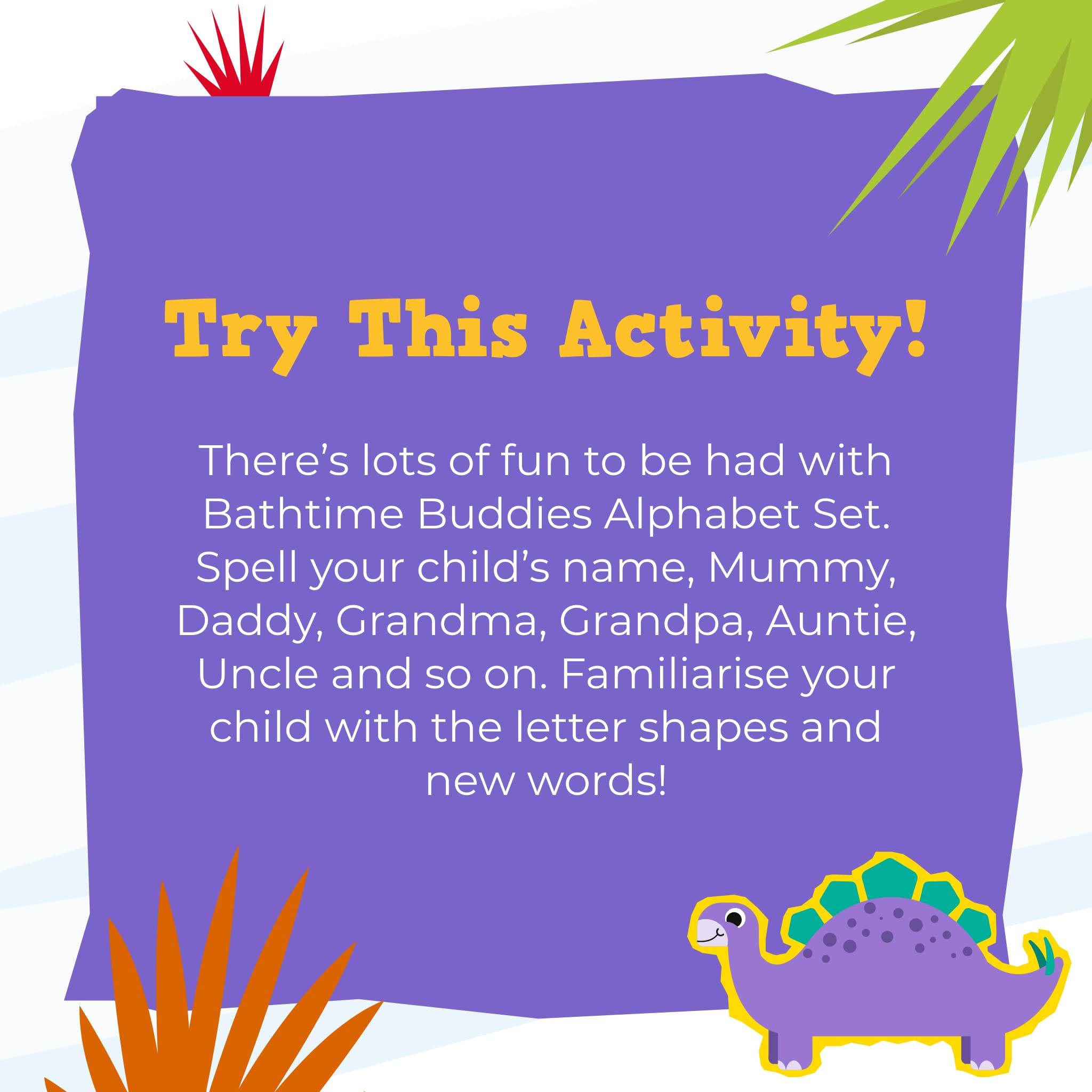 Bathtime Buddies Alphabet Set - Educational Foam Bath Letters for Kids 3+ 4