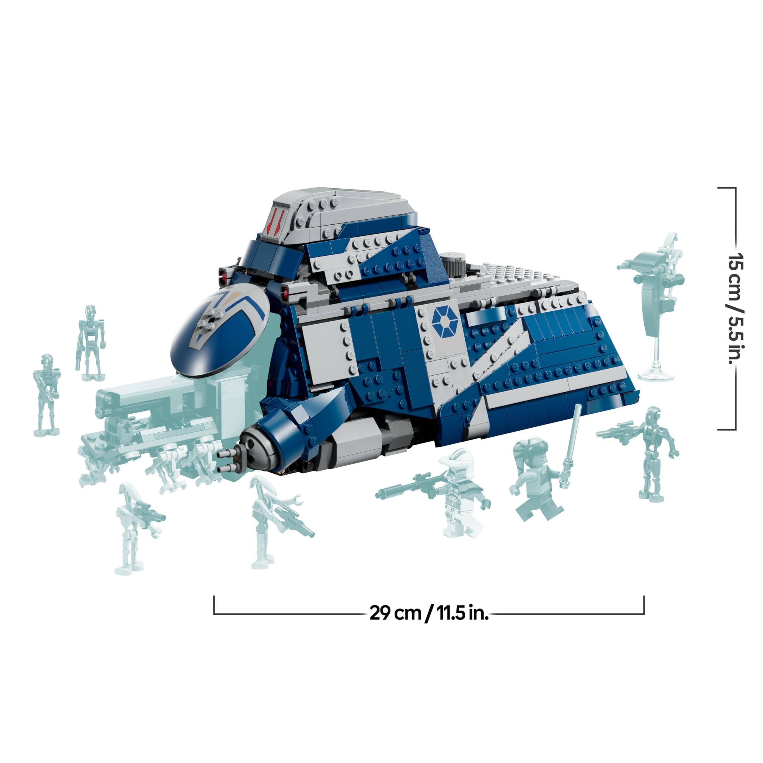 LEGO Star Wars 75435 Battle of Felucia Separatist MTT - Interactive Building Toy for Ages 9+