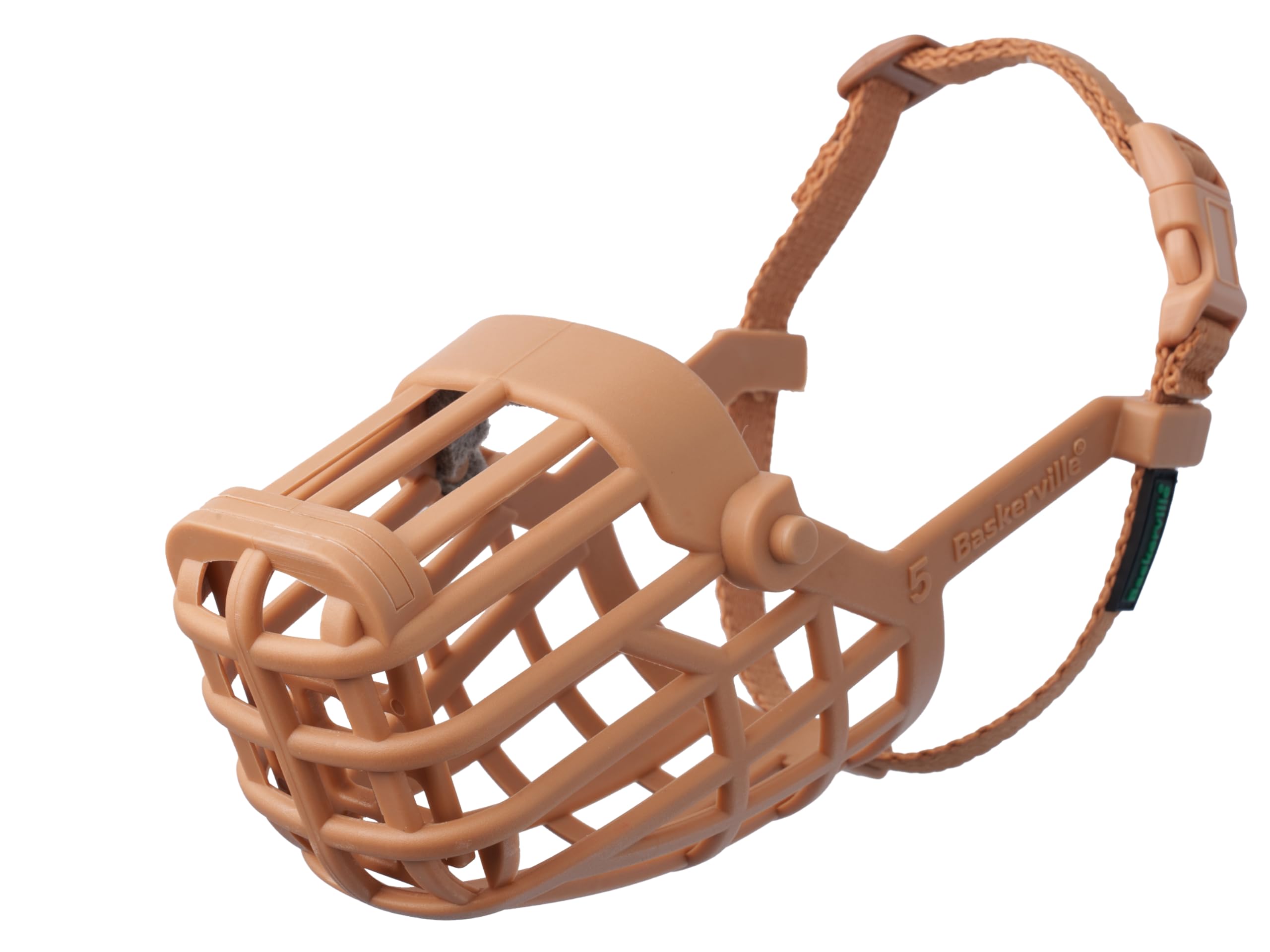 Baskerville Classic Basket Dog Muzzle - Size 9 | Brown TPE 1