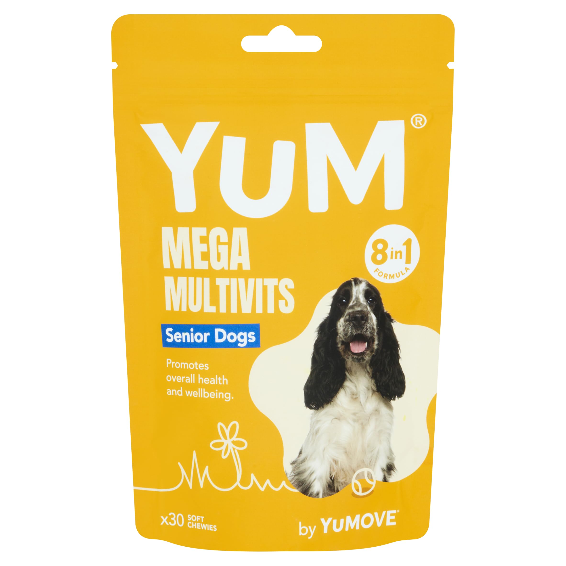 YuMOVE YuCARE MultiVits Senior Dog Supplement - 30 Count Soft Bites | 8-in-1 Daily Support