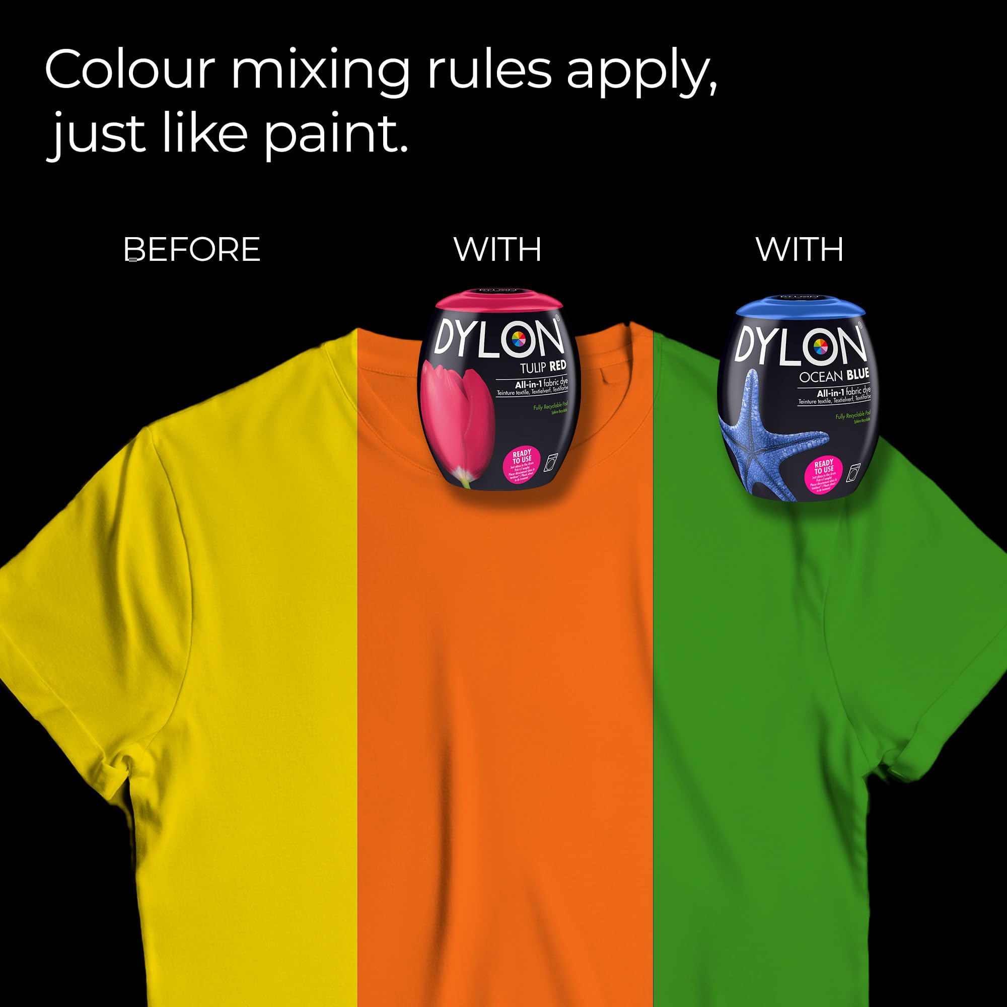 Dylon Washing Machine Fabric Dye Pod - Passion Pink, 350g