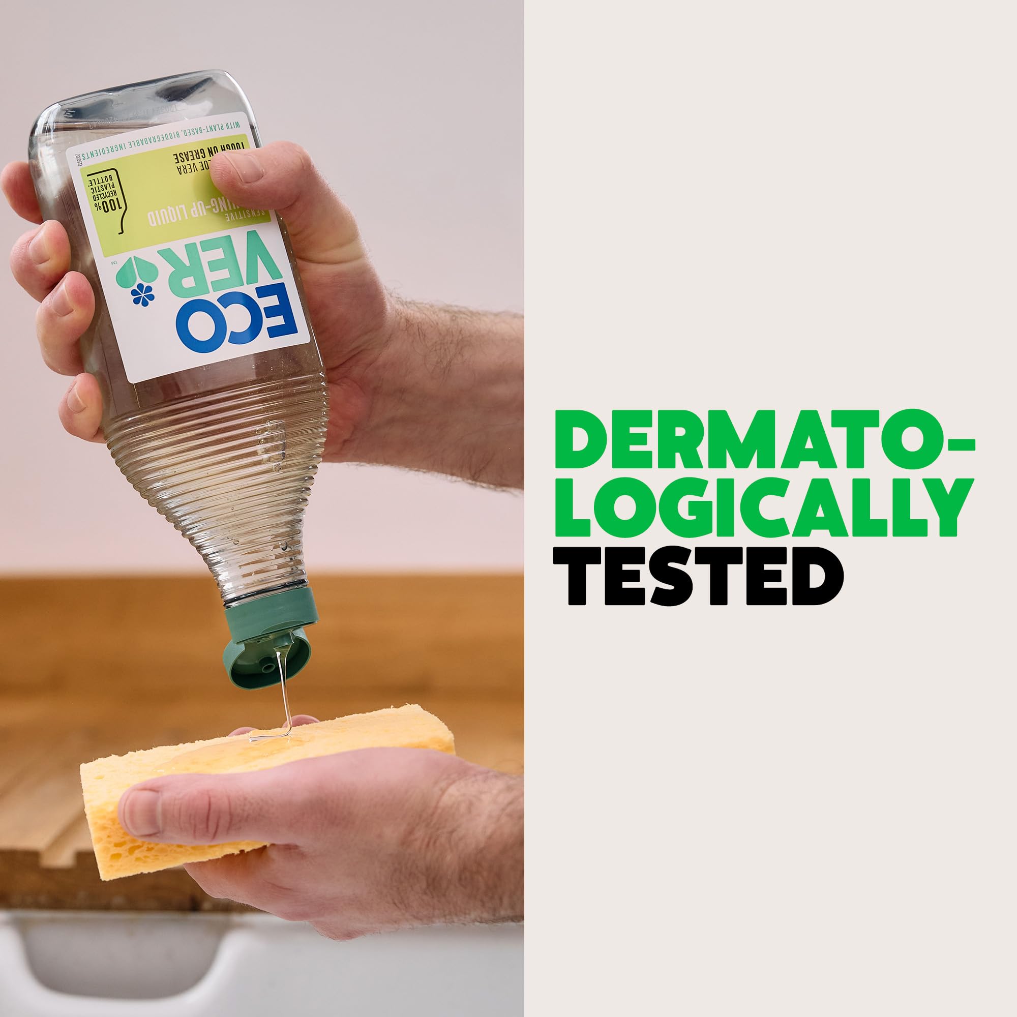 Ecover Washing Up Liquid - Tough on Grease, Fresh Scent, Plant-Based Formula 6