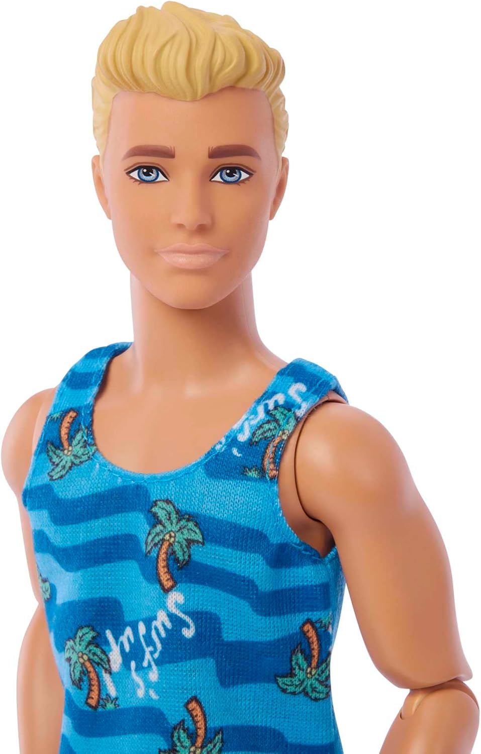 Ken Doll with Surfboard and Pet Puppy - Poseable Beach Playset for Kids 5+ 4