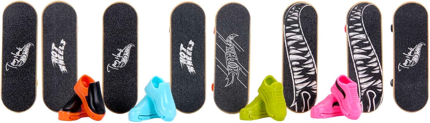 Hot Wheels Skate Rippin' Tricks Pack - Tony Hawk-Themed Fingerboards & Shoes for Kids 5+ 4