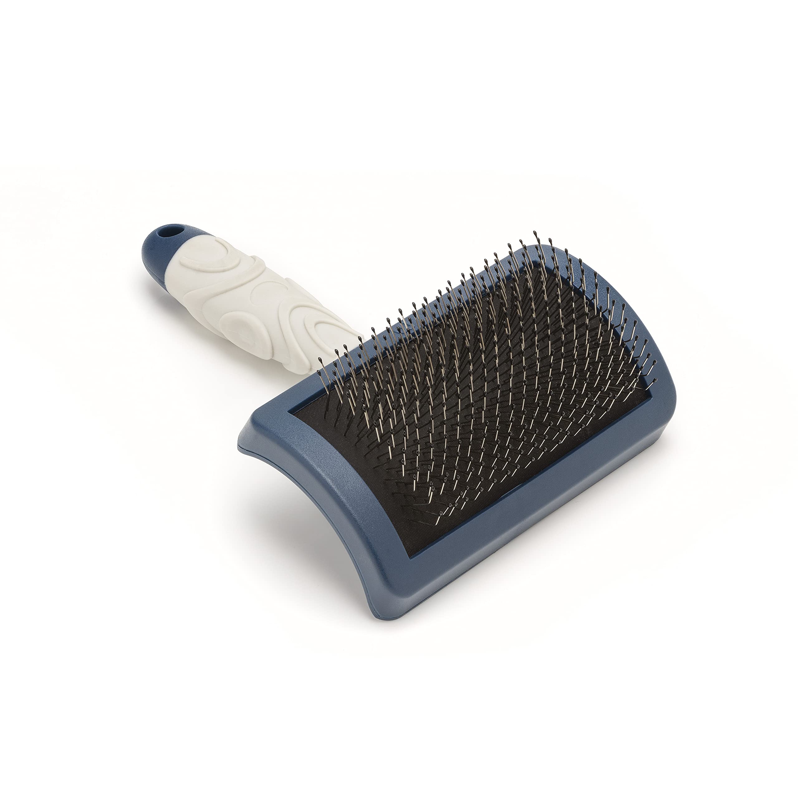Mikki Dog Puppy Grooming Curved Head Slicker Brush for Doodles | X-Small | Stainless Steel Pins