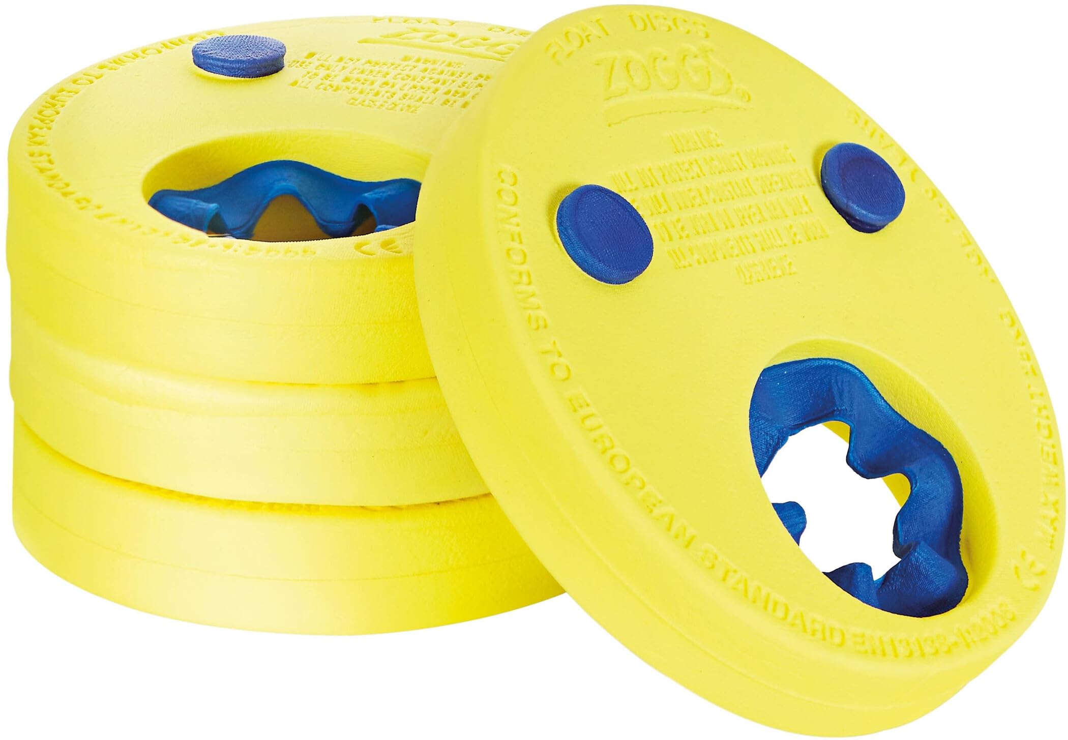 Zoggs Kids Lightweight Foam Float Discs for Swimming - Ages 2-6 Years | Variable Buoyancy